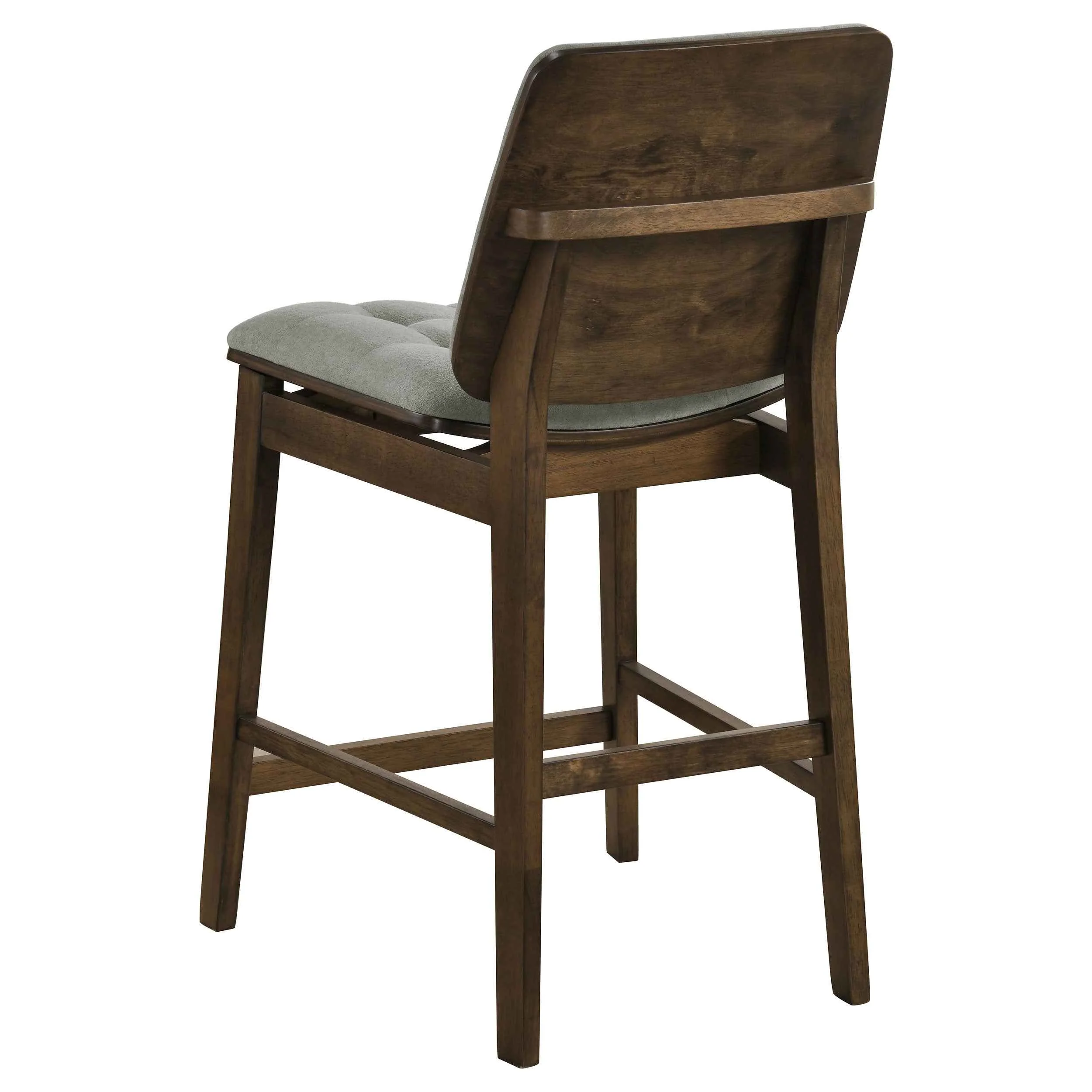 Hamlyn Grey/Walnut 5-piece Round Wood Counter Height Dining Set - Image 7