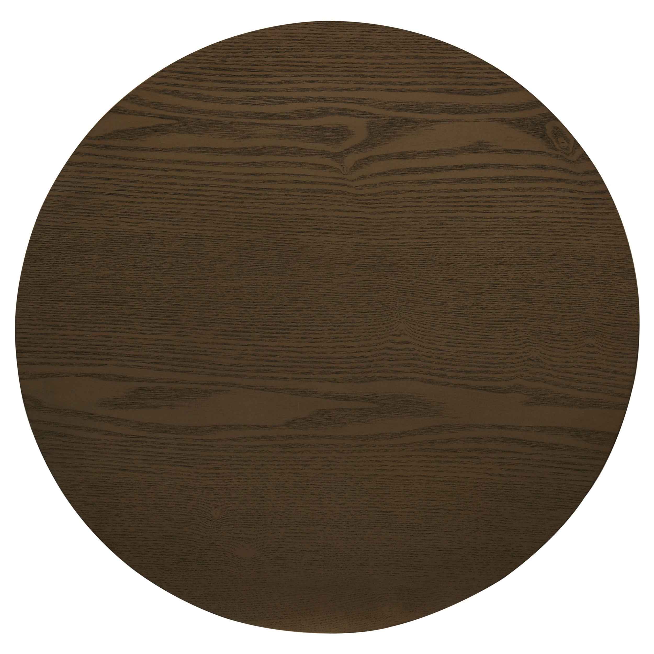 Hamlyn Walnut 2-piece Round Fluted Coffee and End Table Set - Image 4