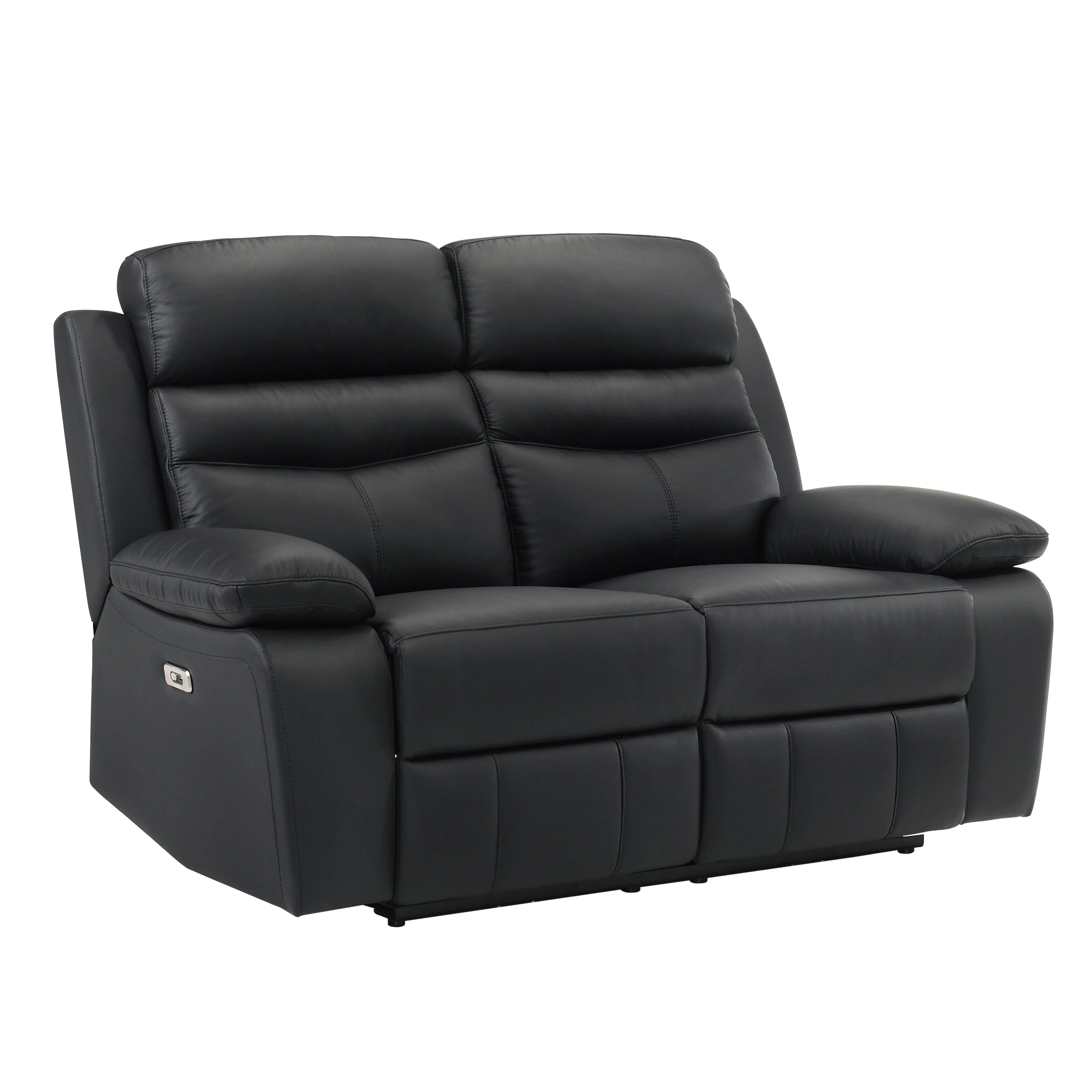Hancock Black Leather Power Double Reclining Living Room Set - Image 7