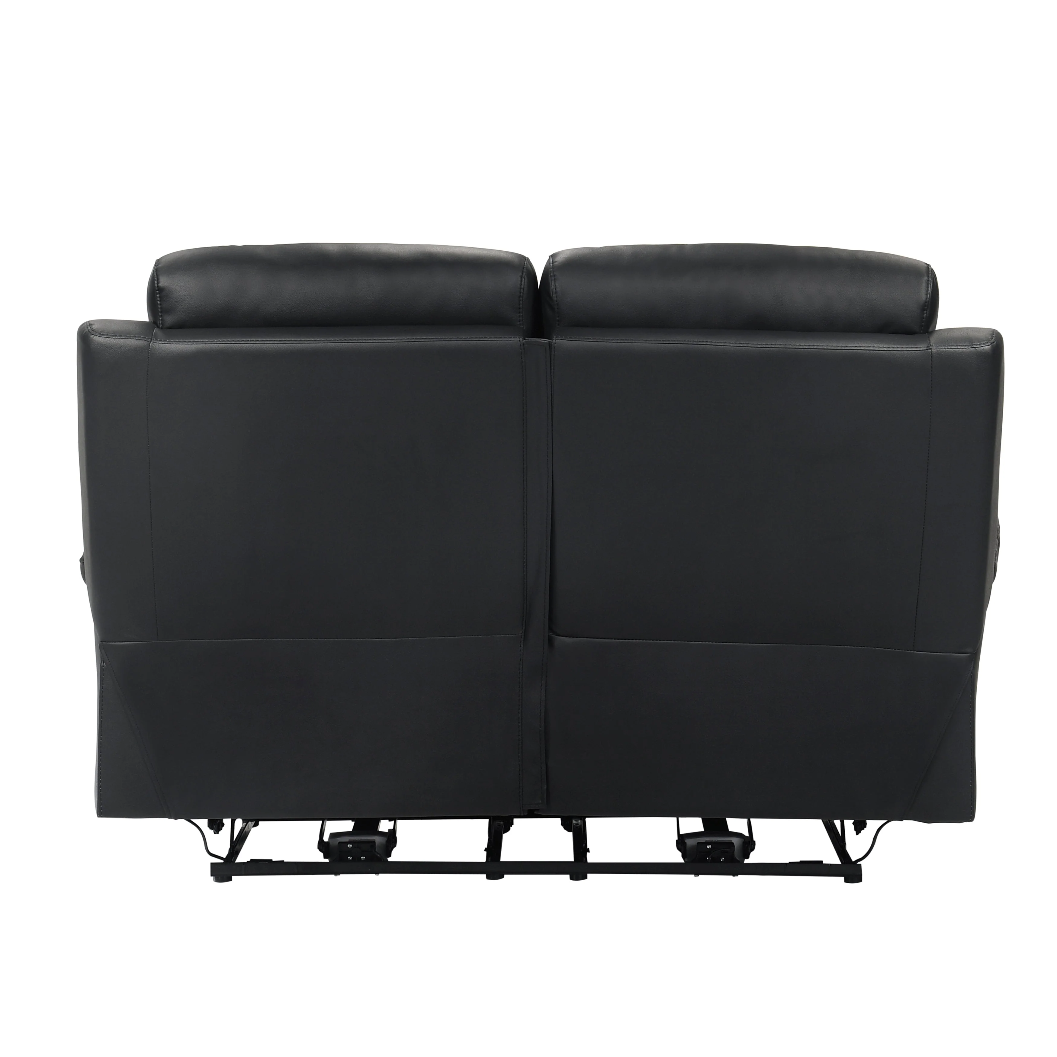 Hancock Black Leather Power Double Reclining Living Room Set - Image 9