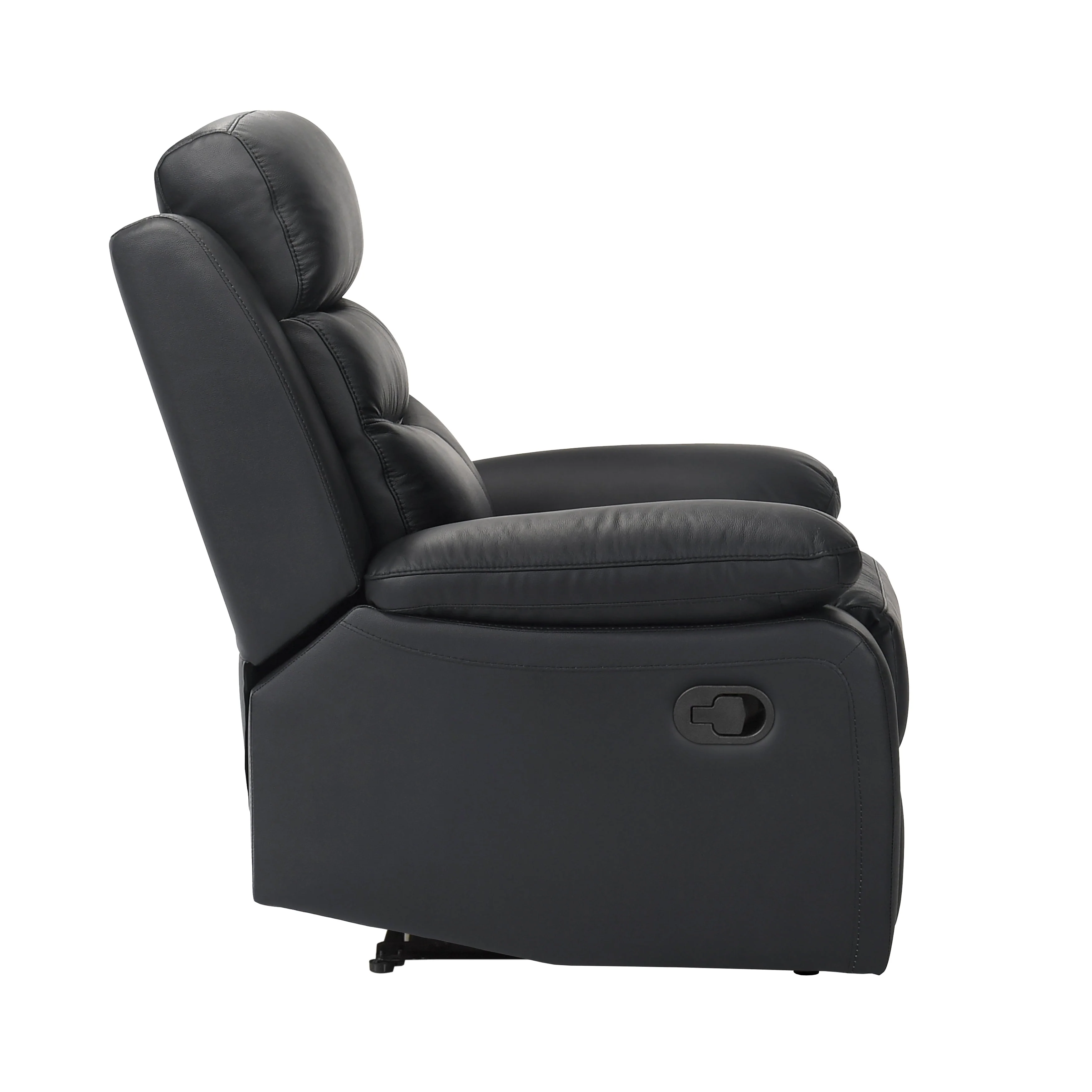 Hancock Black Leather Reclining Chair - Image 4