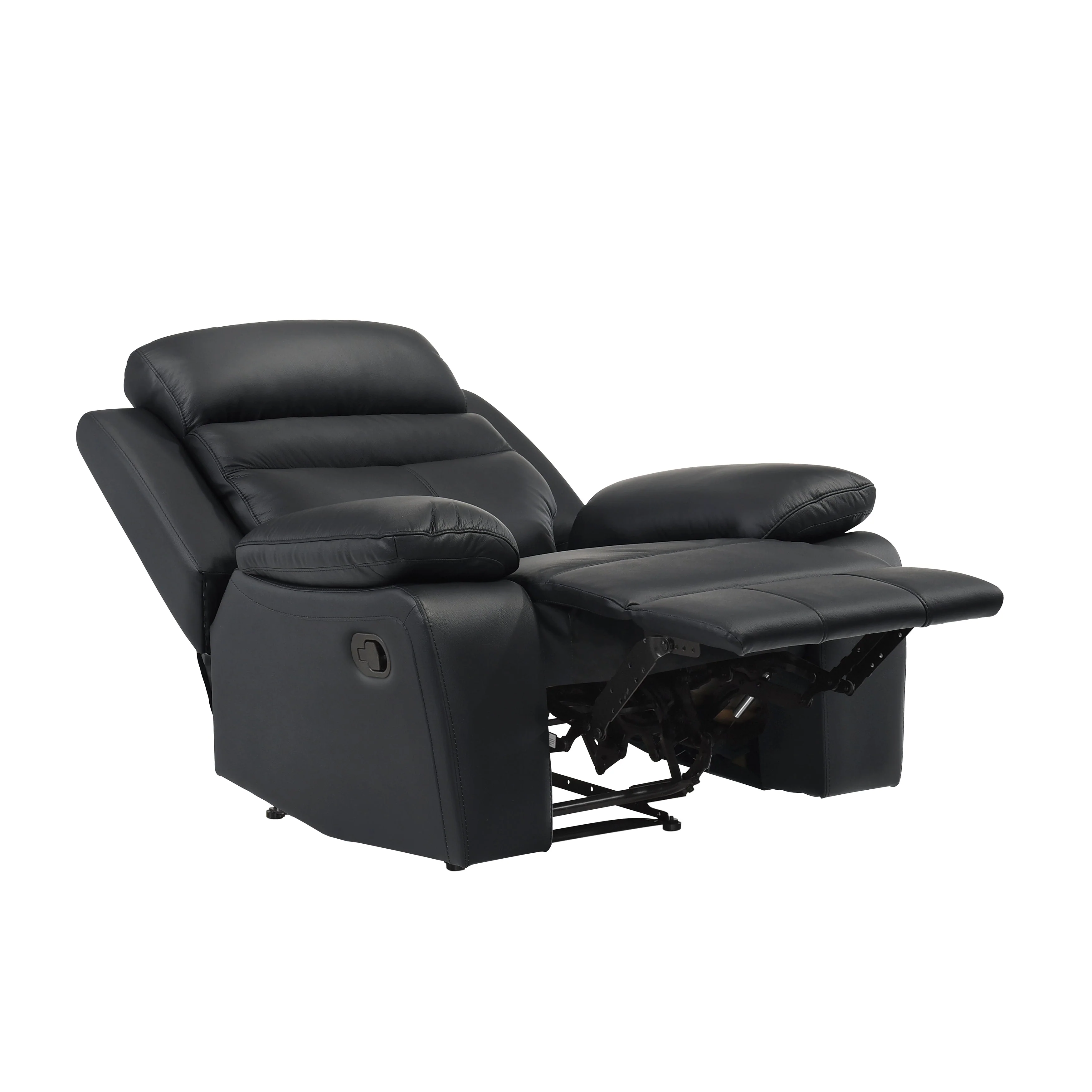 Hancock Black Leather Reclining Chair - Image 6