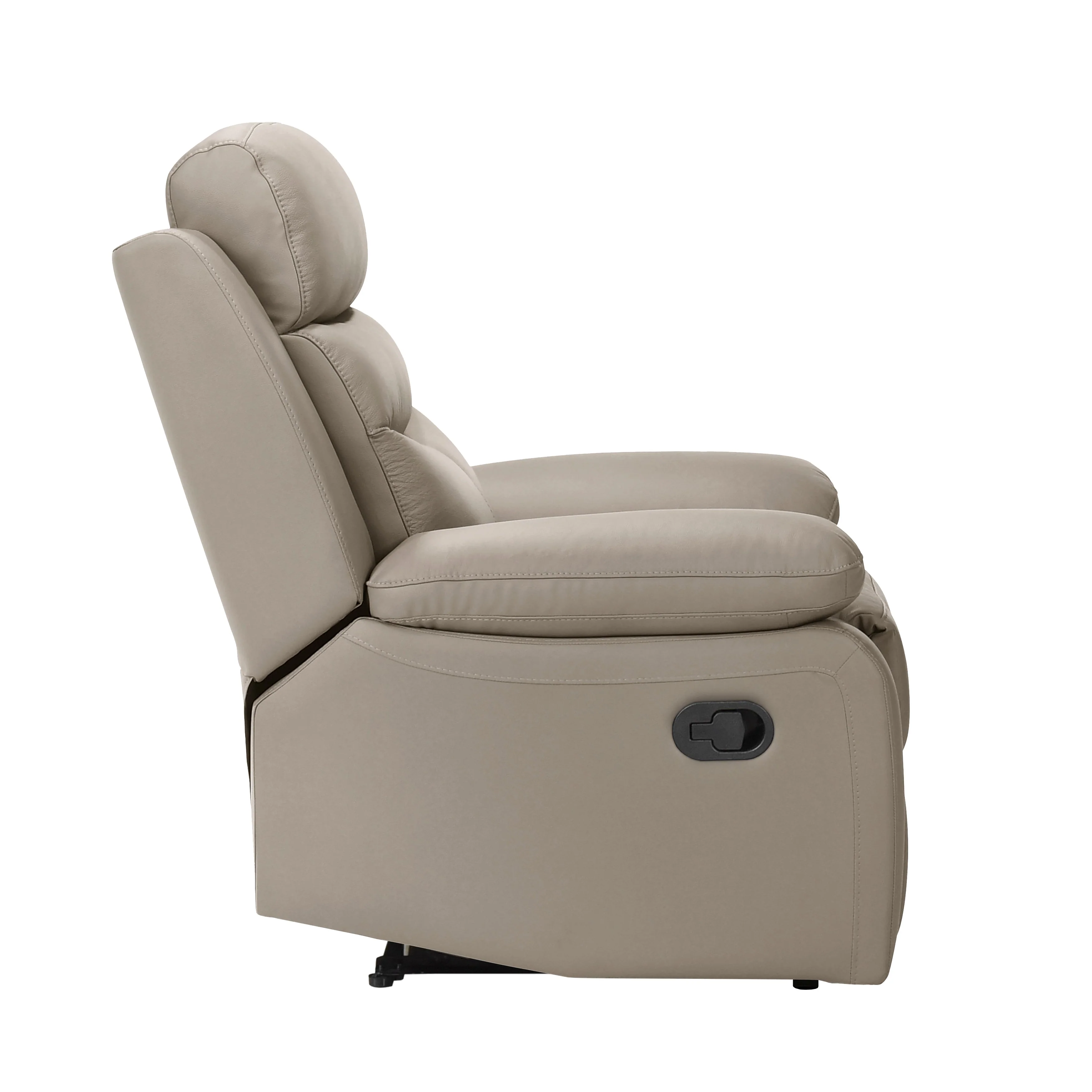 Hancock Latte Leather Double Reclining Living Room Set - Image 13