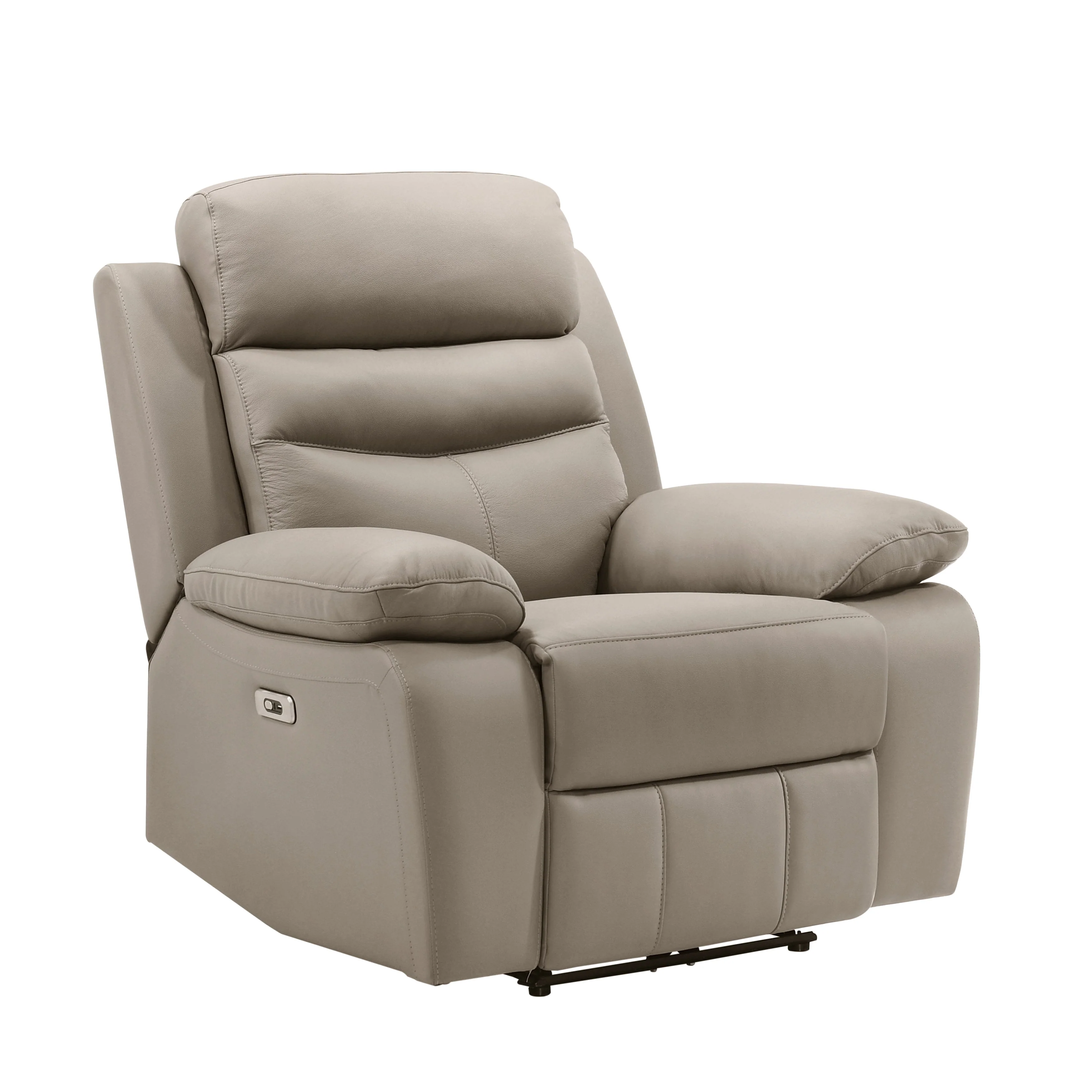 Hancock Latte Leather Power Double Reclining Living Room Set - Image 12