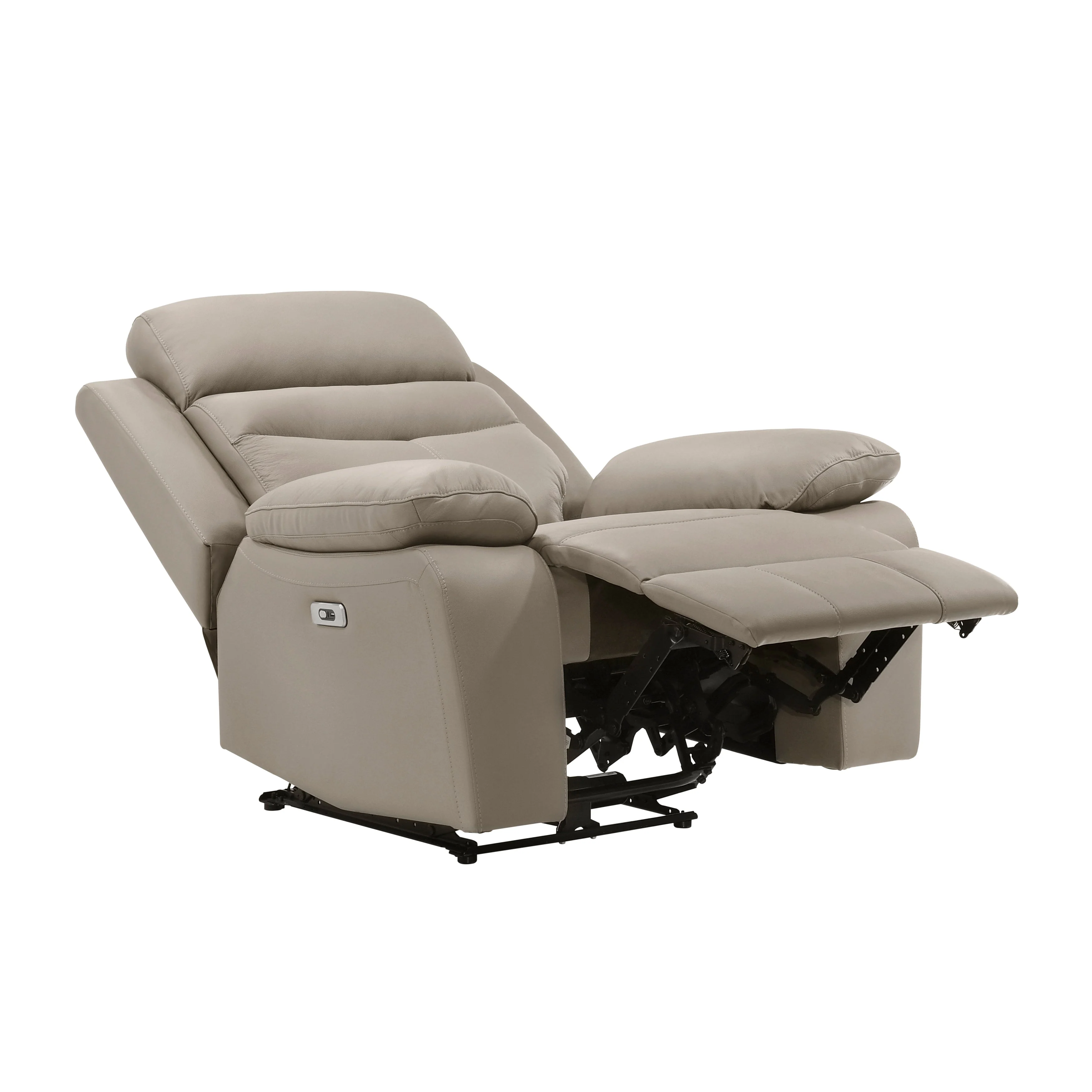 Hancock Latte Leather Power Double Reclining Living Room Set - Image 15
