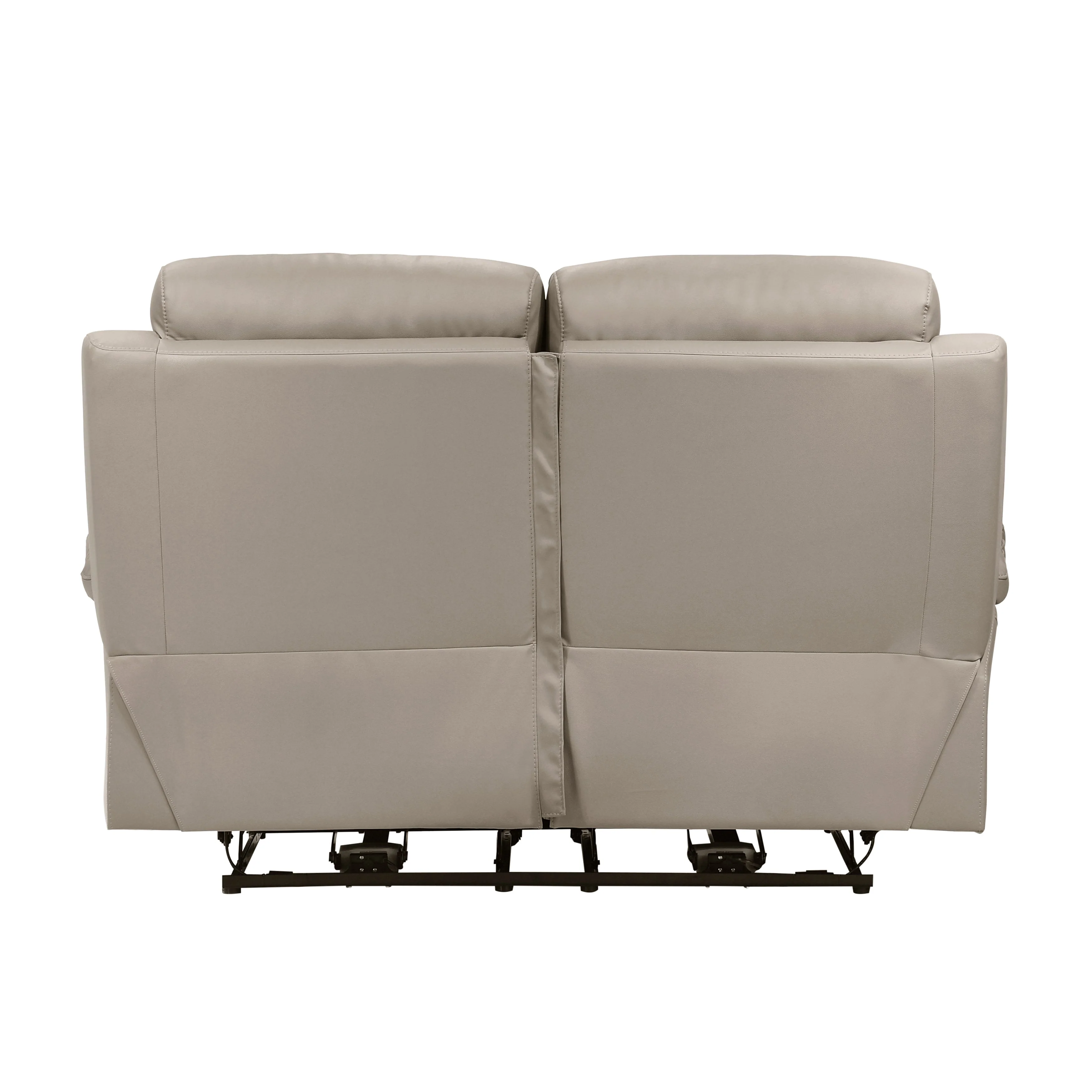 Hancock Latte Leather Power Double Reclining Loveseat - Image 4