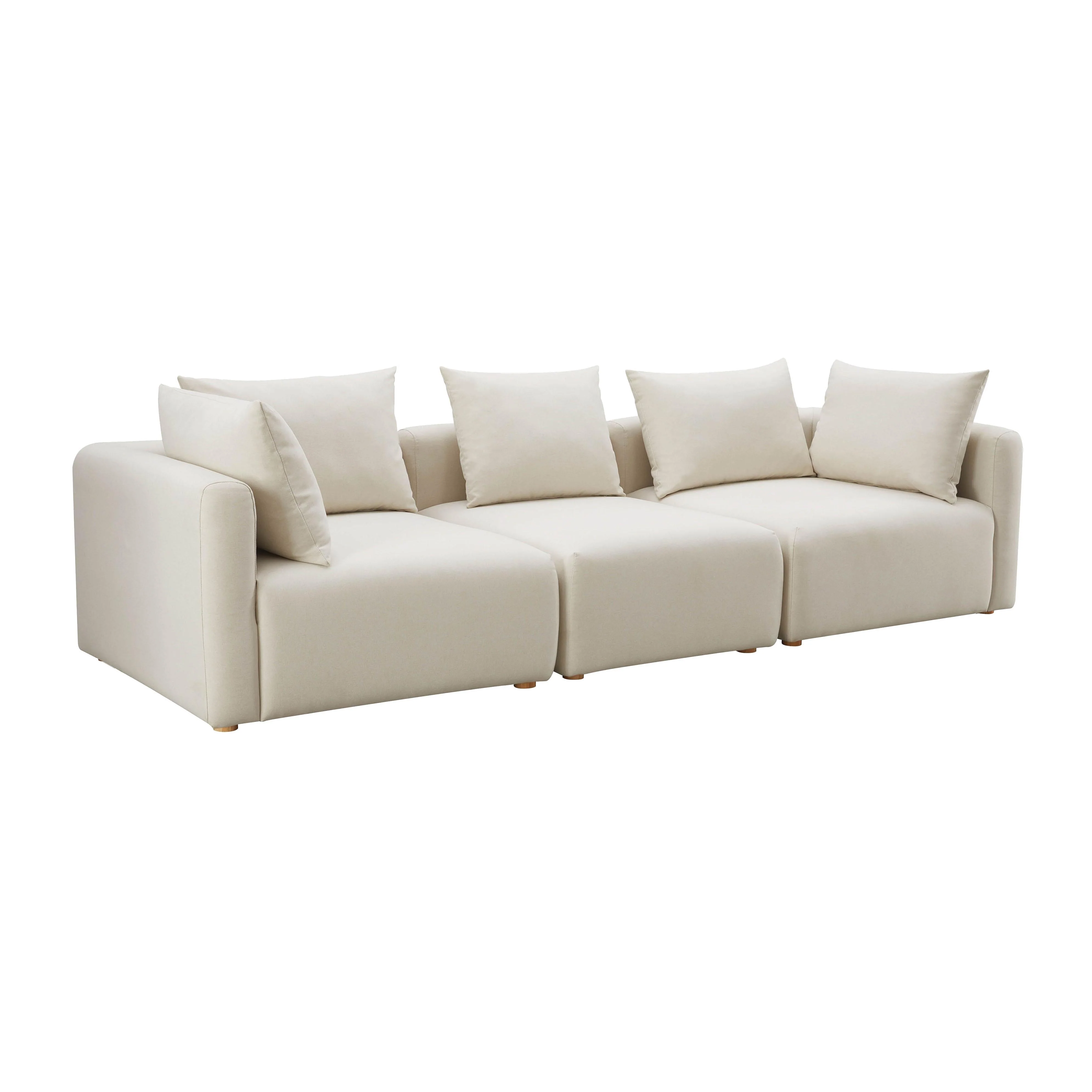 Hangover Cream Performance Linen Sofa - Image 7