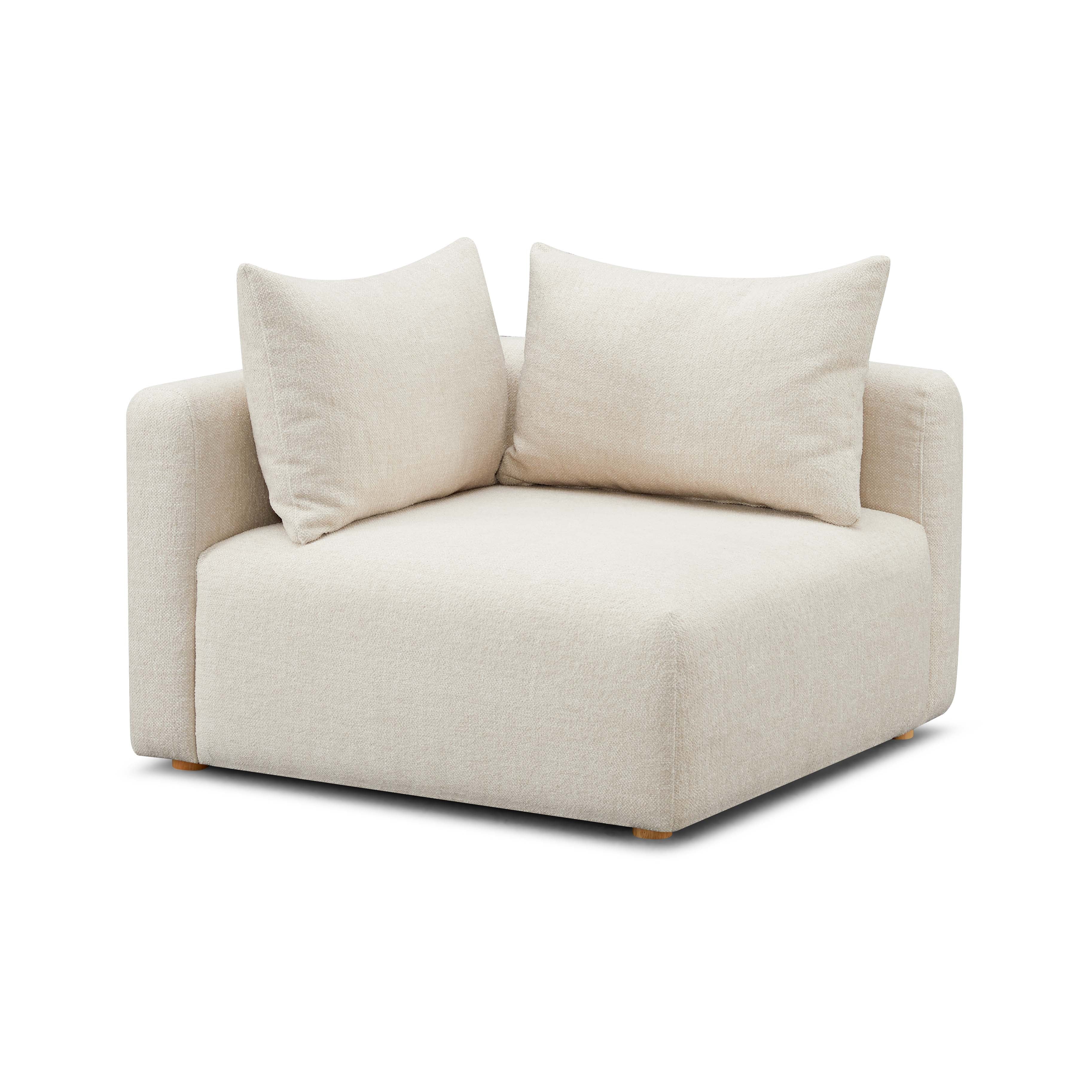 Hangover Heavy Textured Fabric Modular Corner Chair