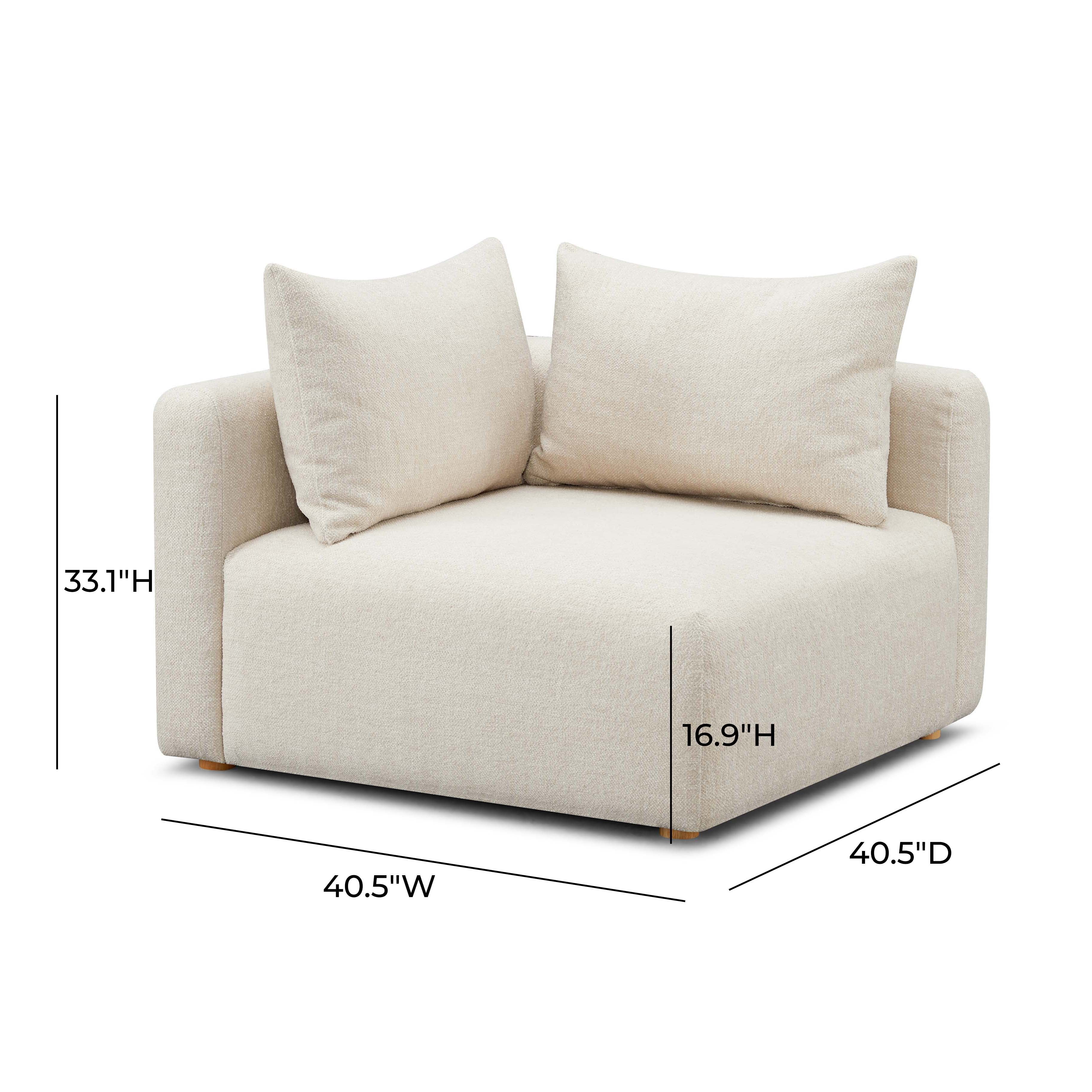 Hangover Heavy Textured Fabric Modular Corner Chair - Image 7
