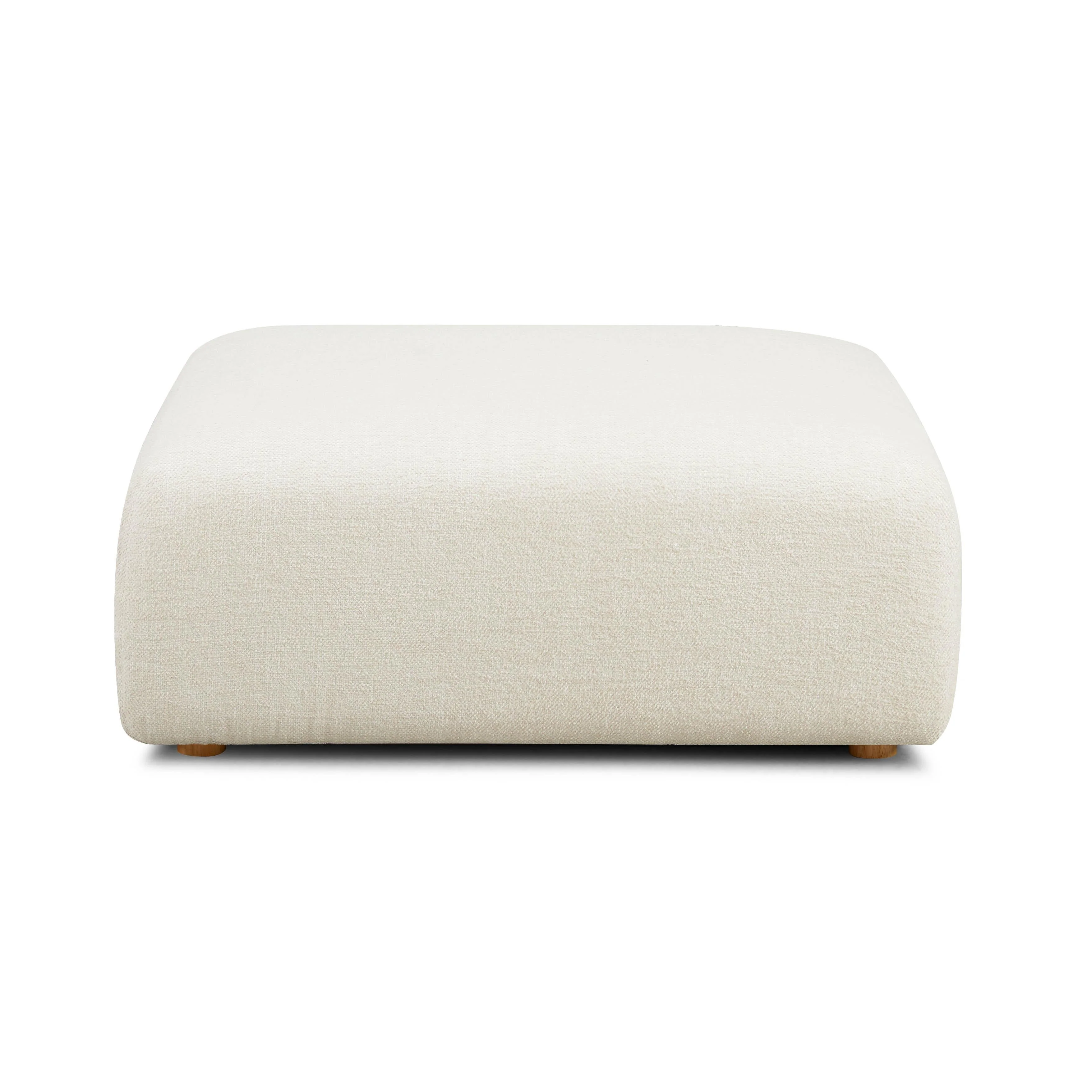 Hangover Heavy Textured Fabric Ottoman - Image 3