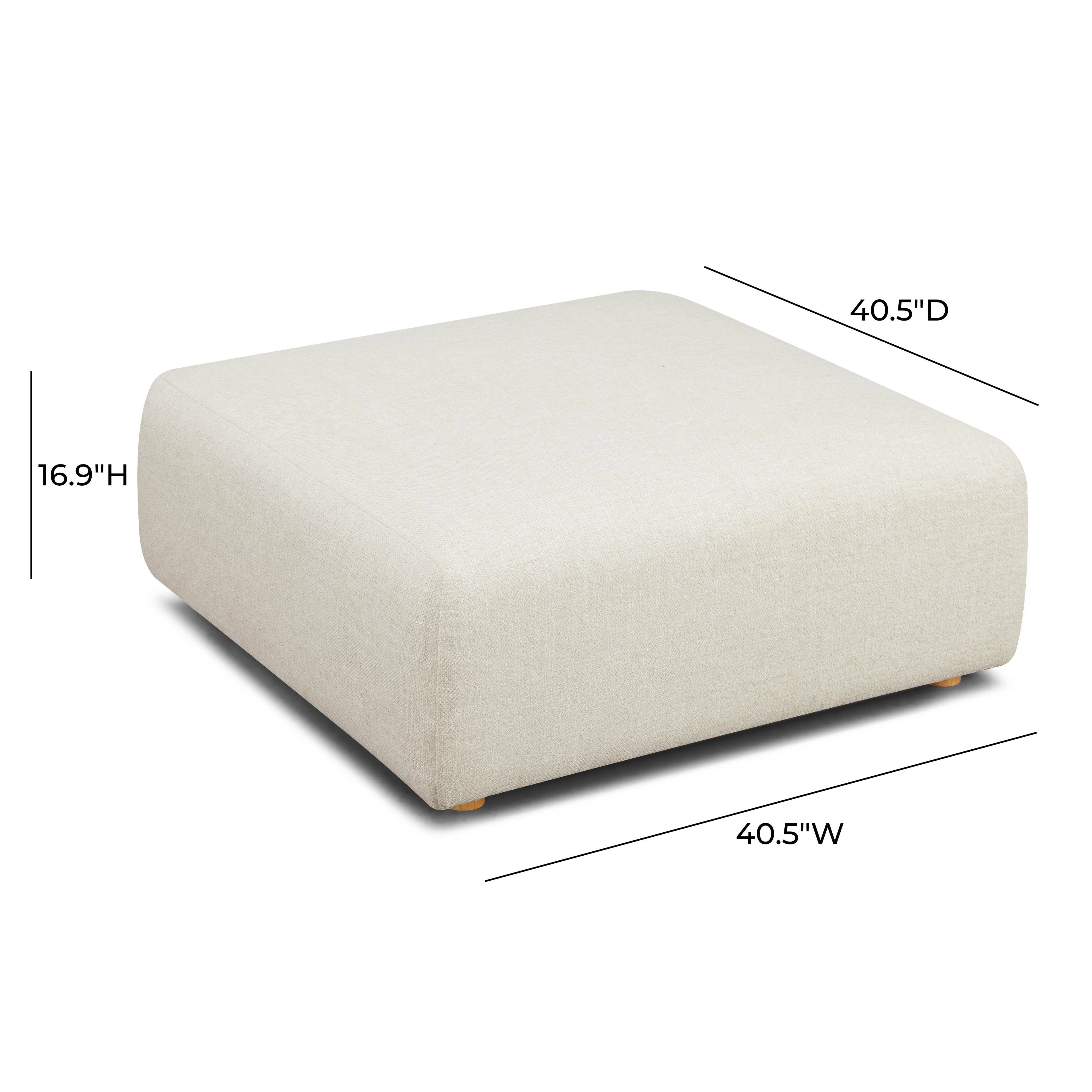 Hangover Heavy Textured Fabric Ottoman - Image 5