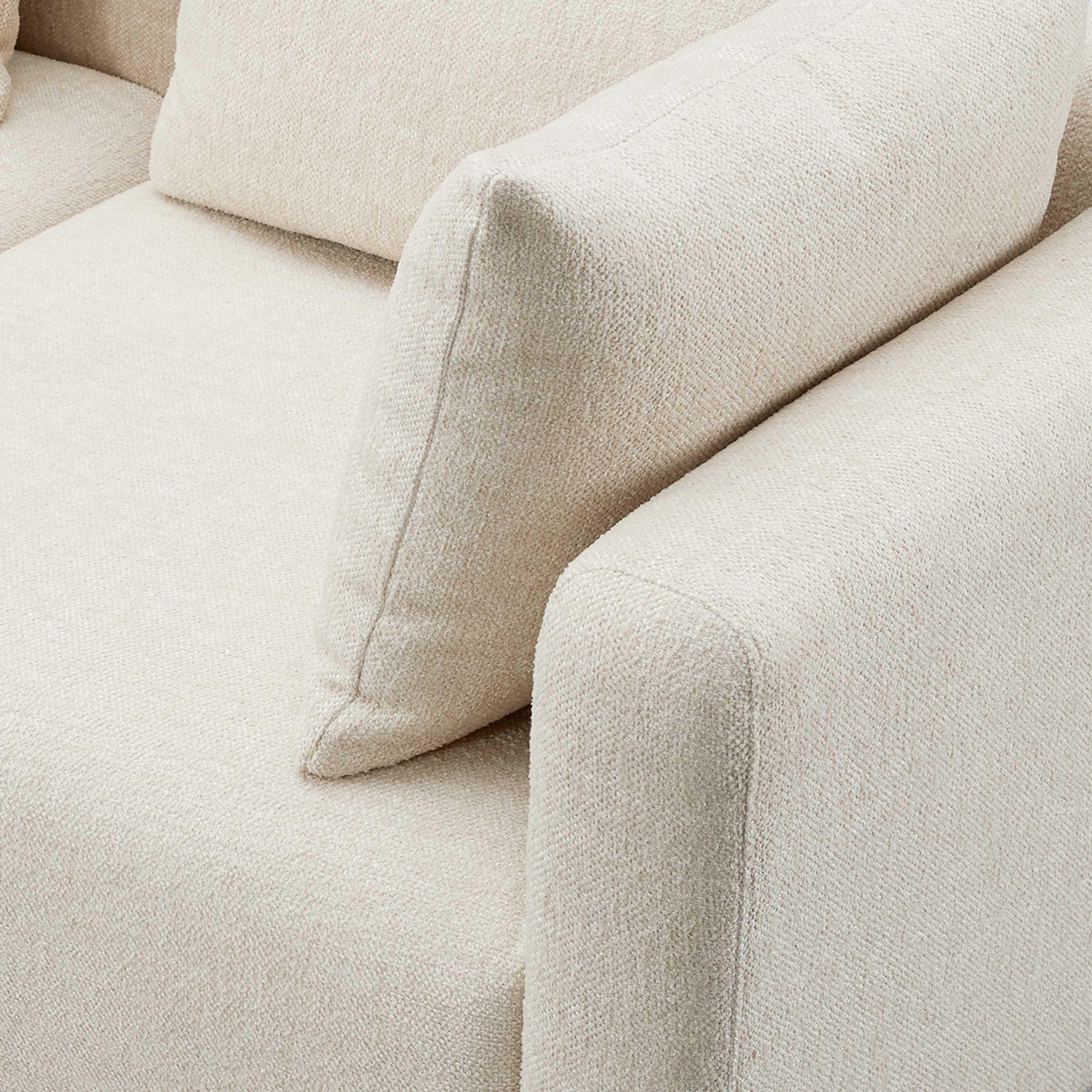 Hangover Textured Fabric 5-Piece Modular L-Sectional - Image 3