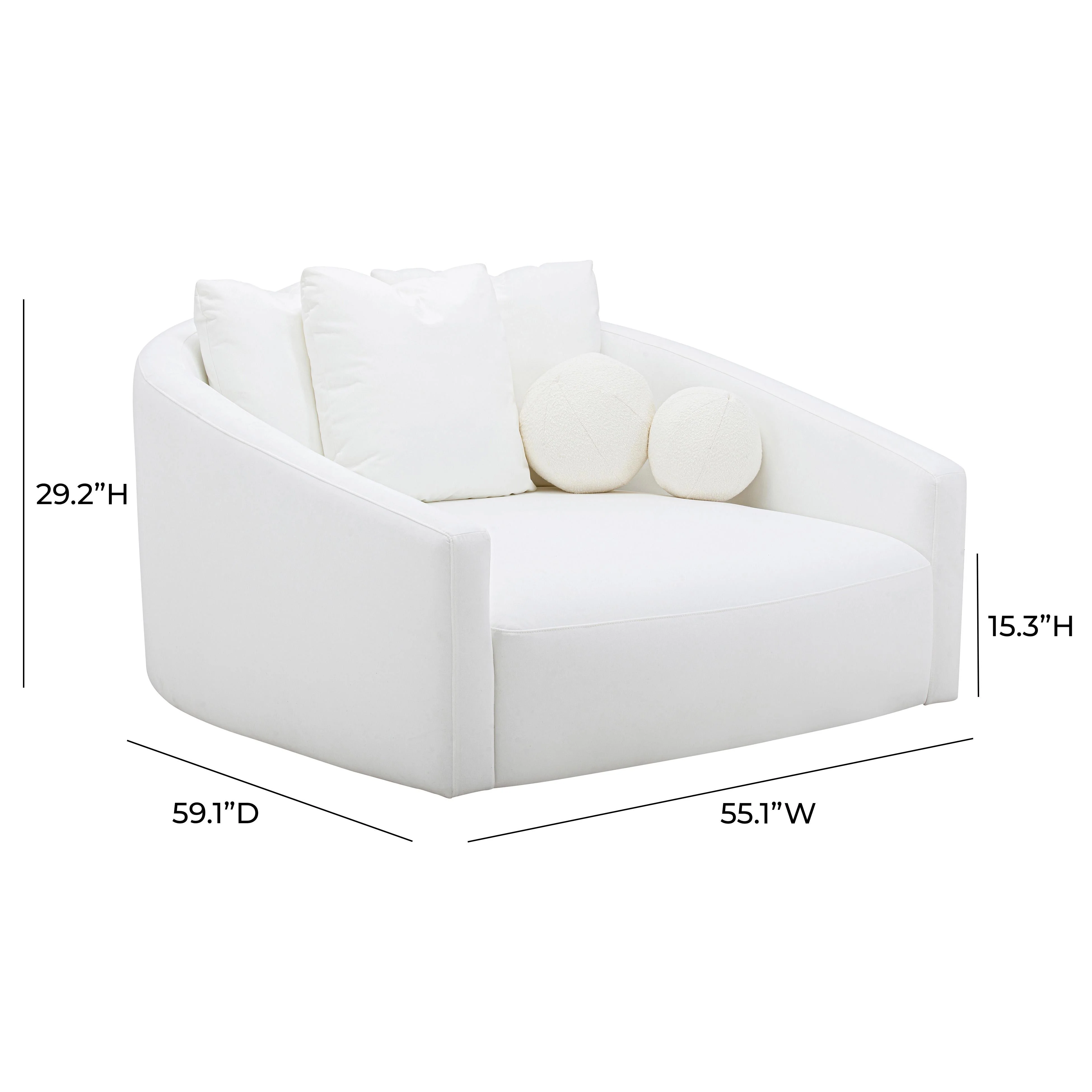 Hanim Cream Linen Daybed - Image 8