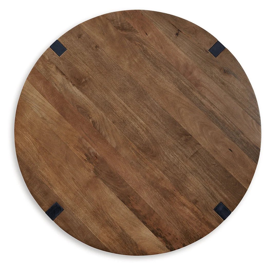 Hanneforth Coffee Table with 1 End Table in Brown/Black - Image 3