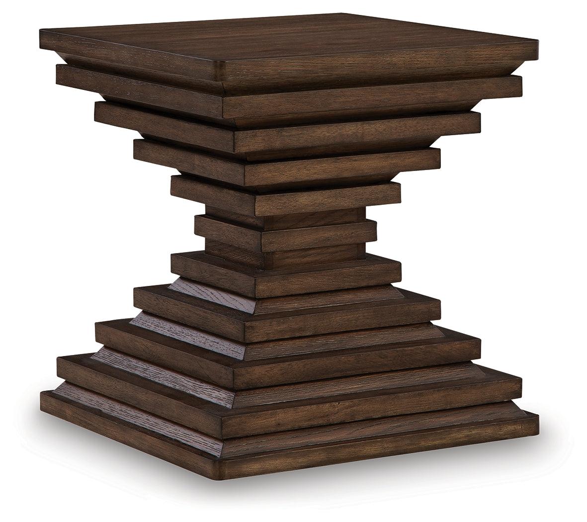 Hannodream Warm Brown End Table - Image 2