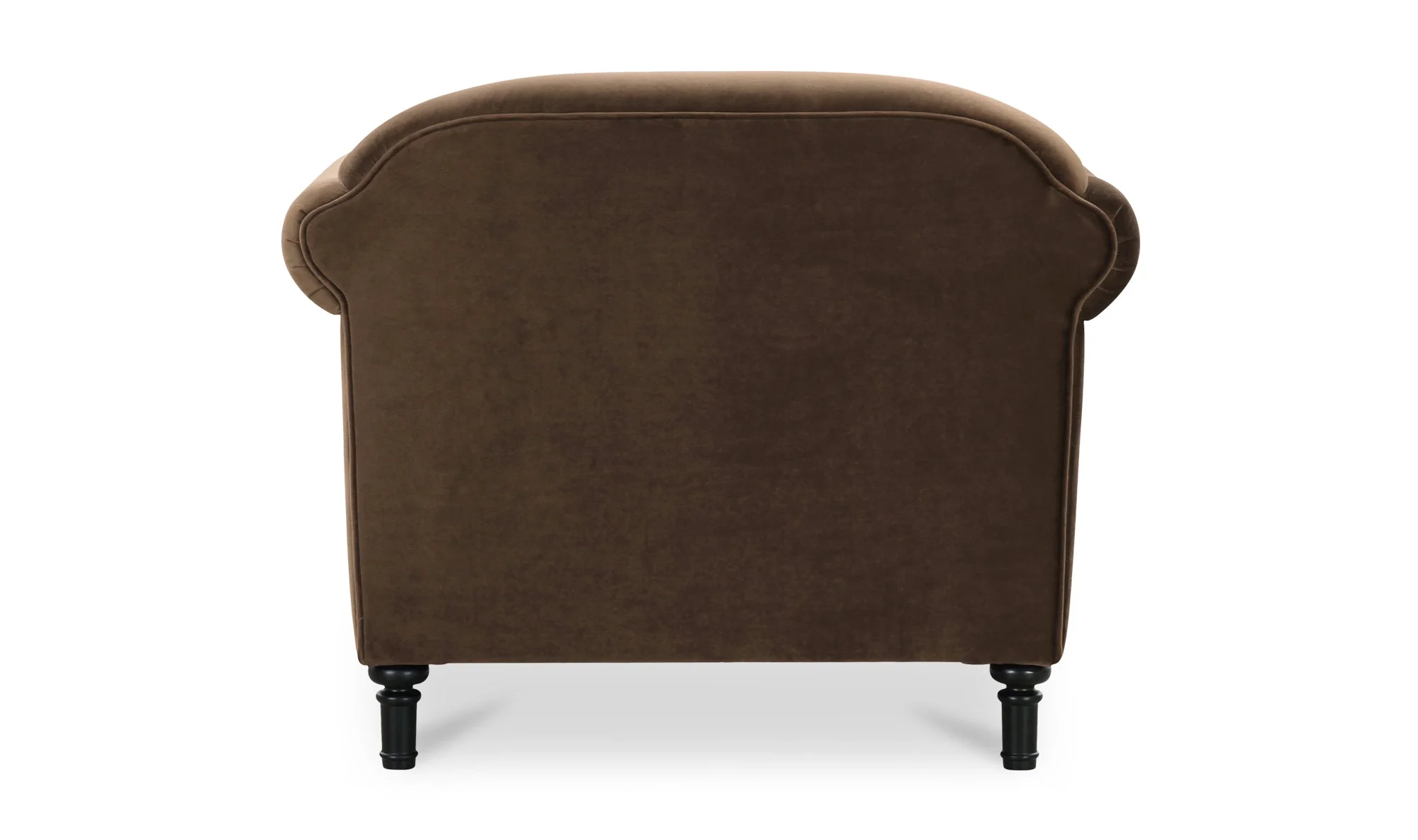 Harmony Accent Chair Dark Brown Faux Mohair - Image 7