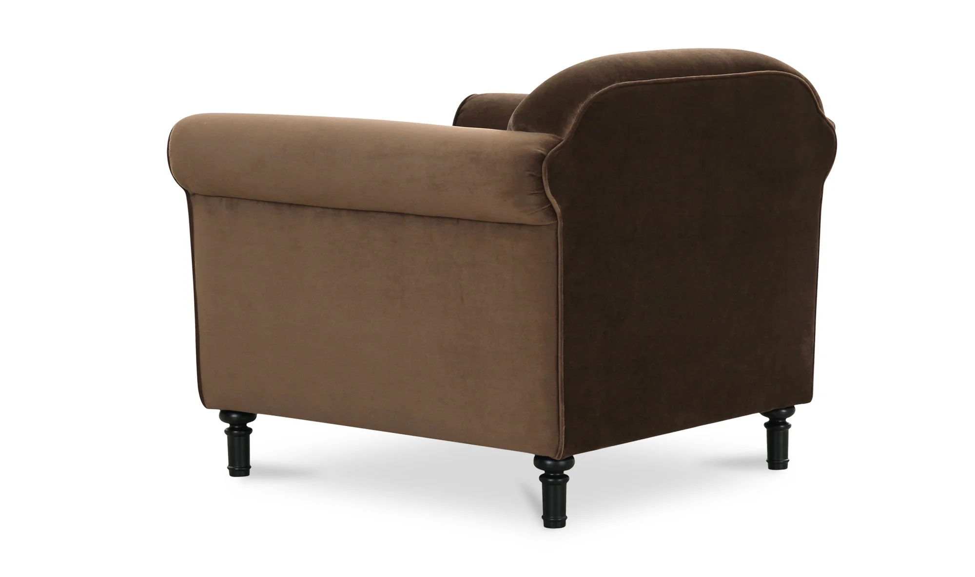 Harmony Accent Chair Dark Brown Faux Mohair - Image 8