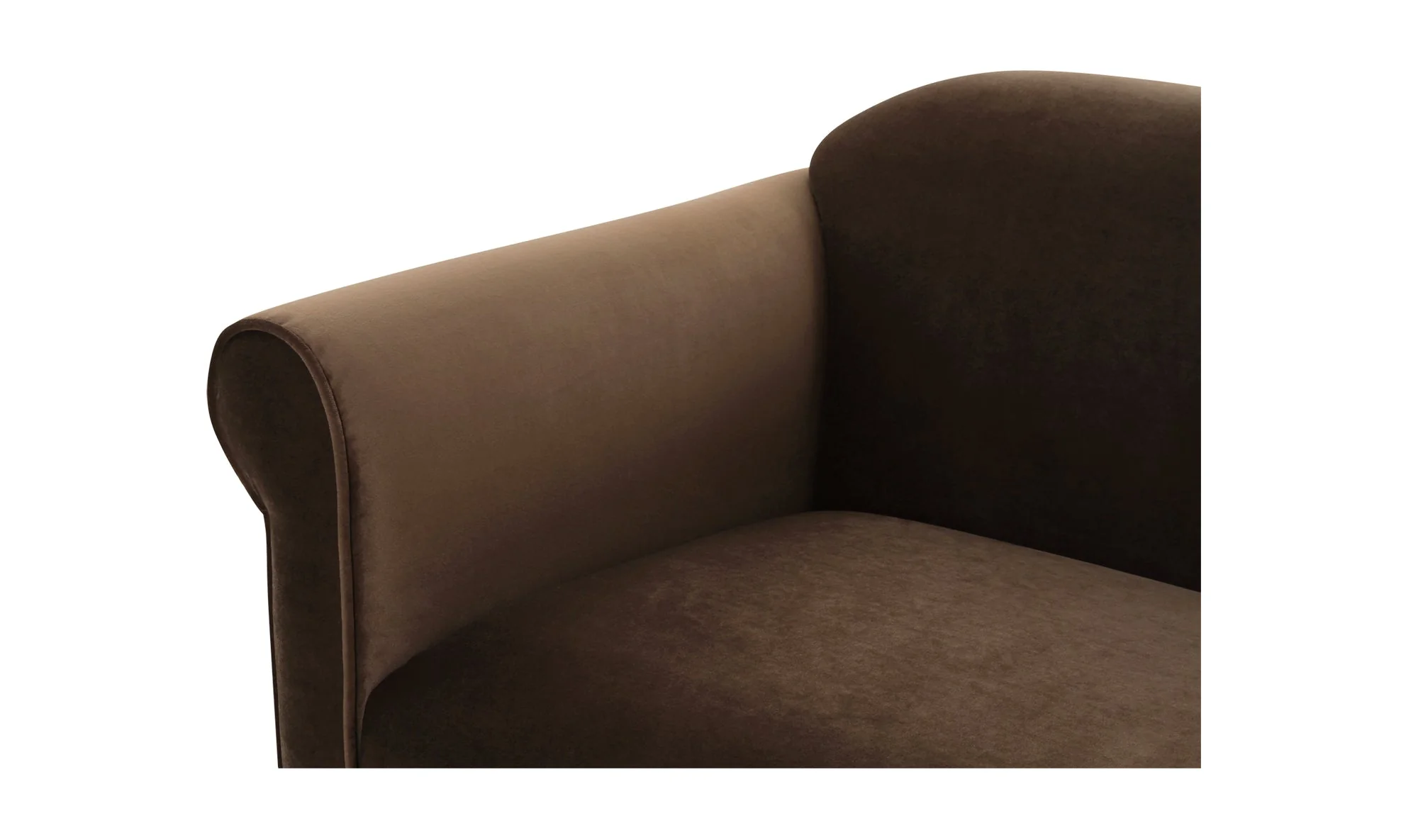Harmony Accent Chair Dark Brown Faux Mohair - Image 9