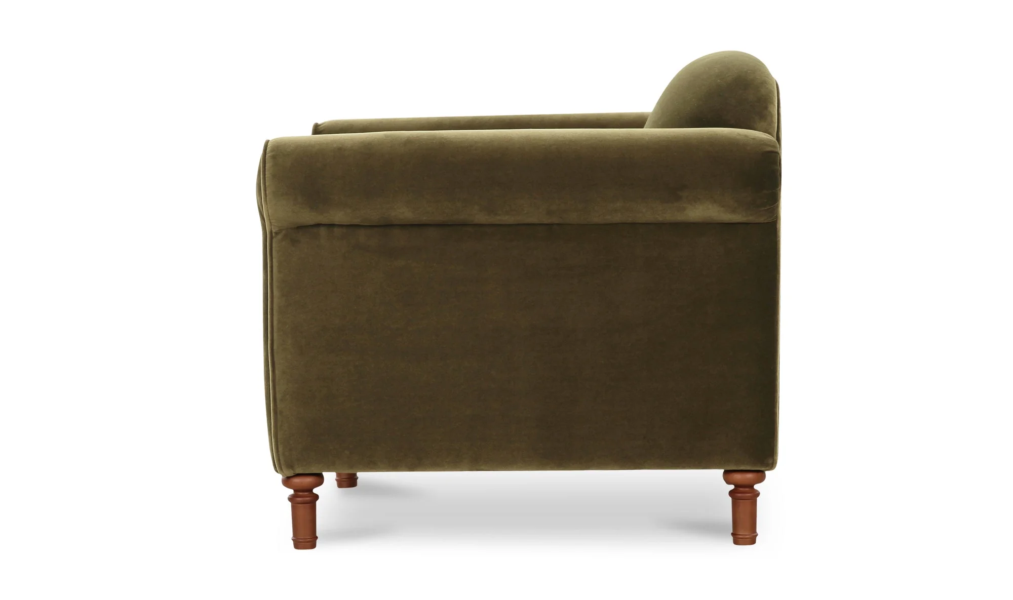 Harmony Accent Chair Dark Green Faux Mohair - Image 6