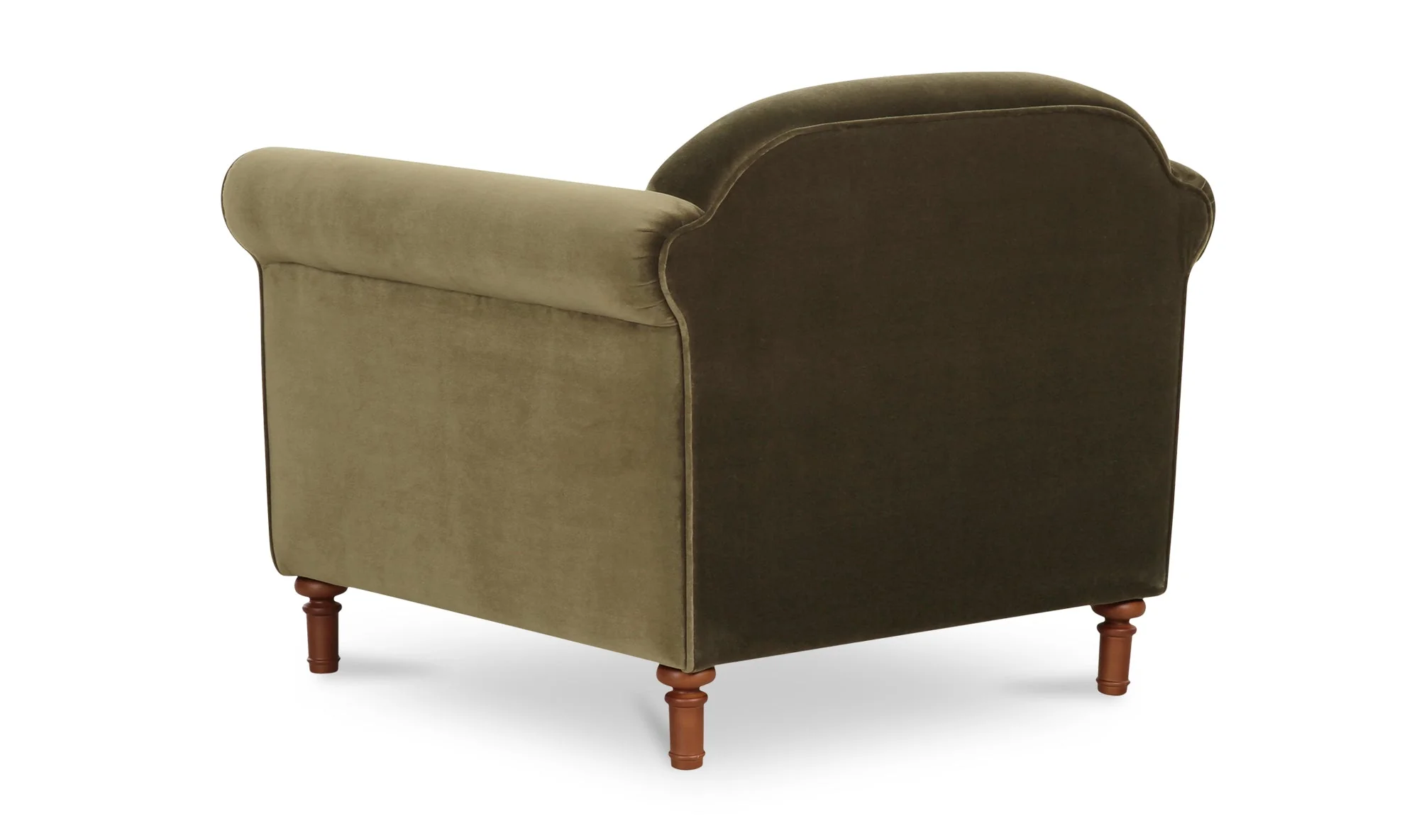 Harmony Accent Chair Dark Green Faux Mohair - Image 8