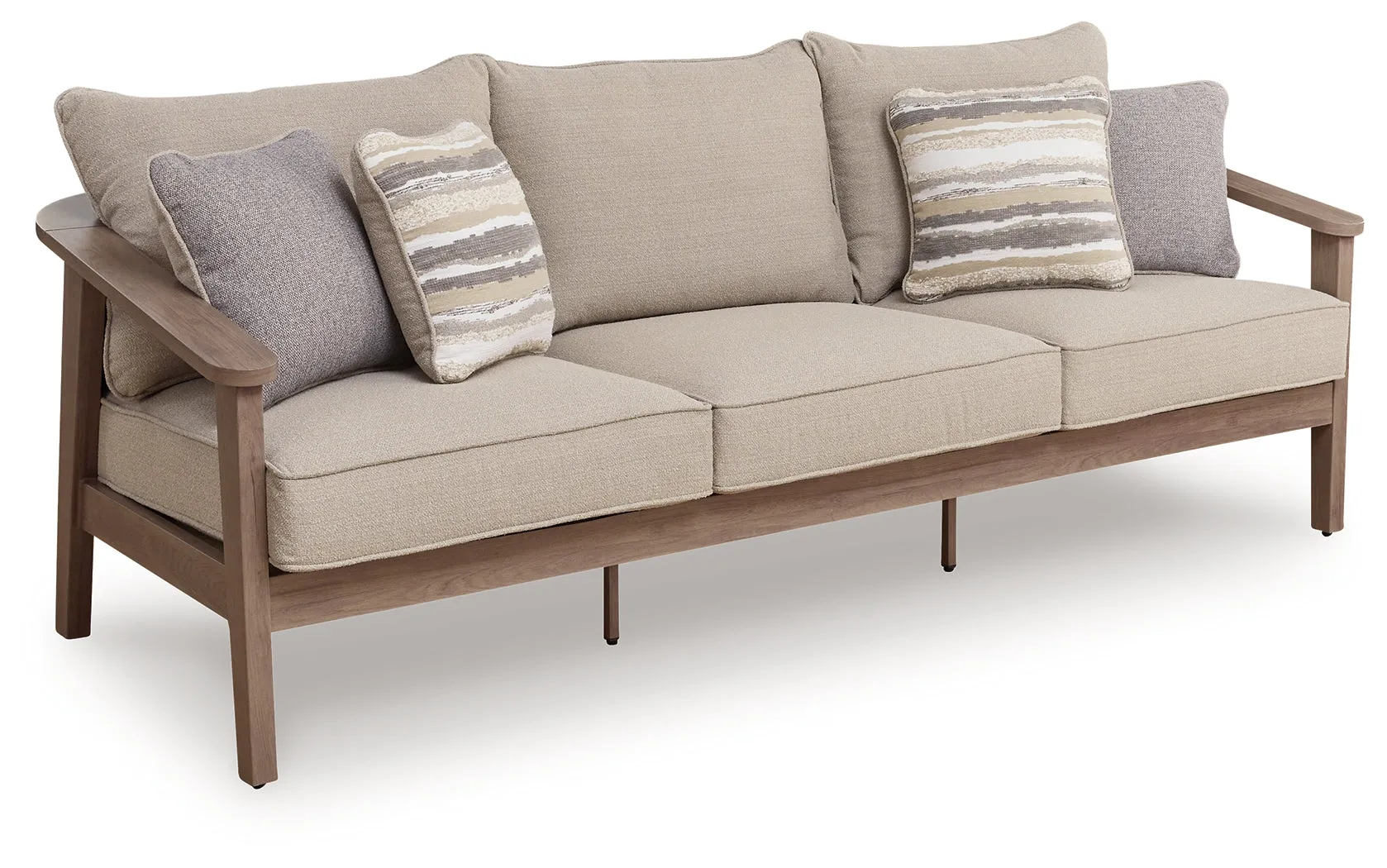Harmony Headlands Natural/Gray Sofa with Cushion - Image 3
