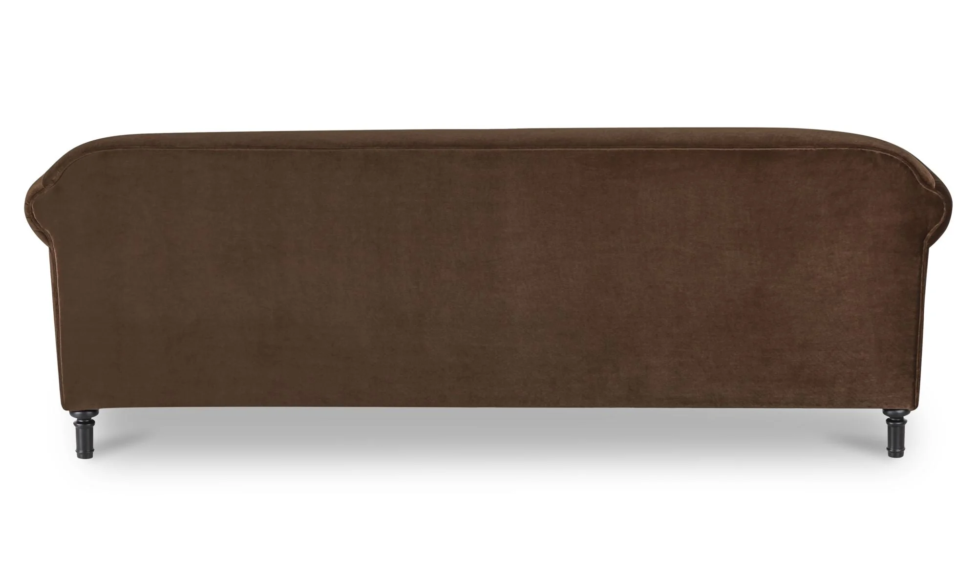 Harmony Sofa Dark Brown Faux Mohair - Image 6