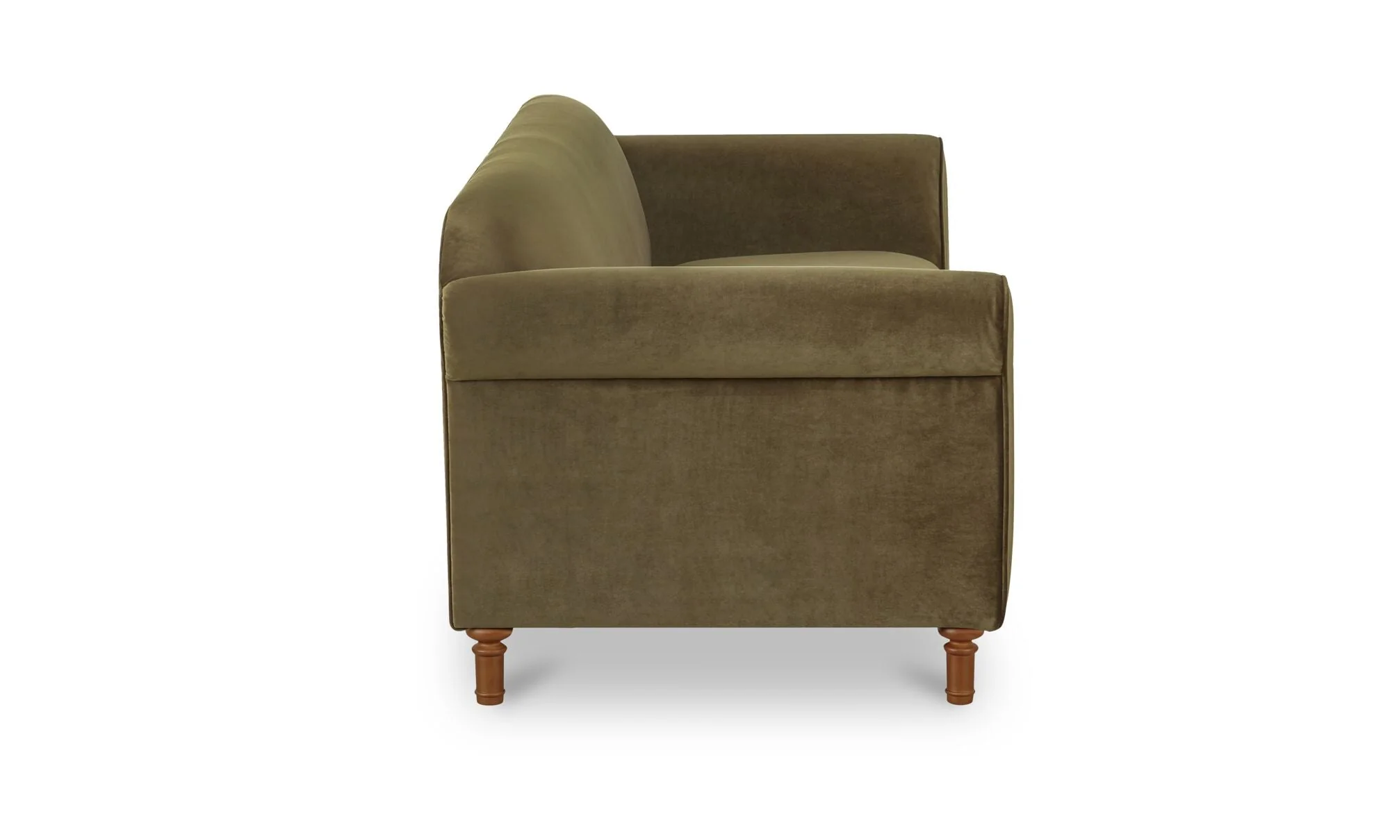 Harmony Sofa Dark Green Faux Mohair - Image 4