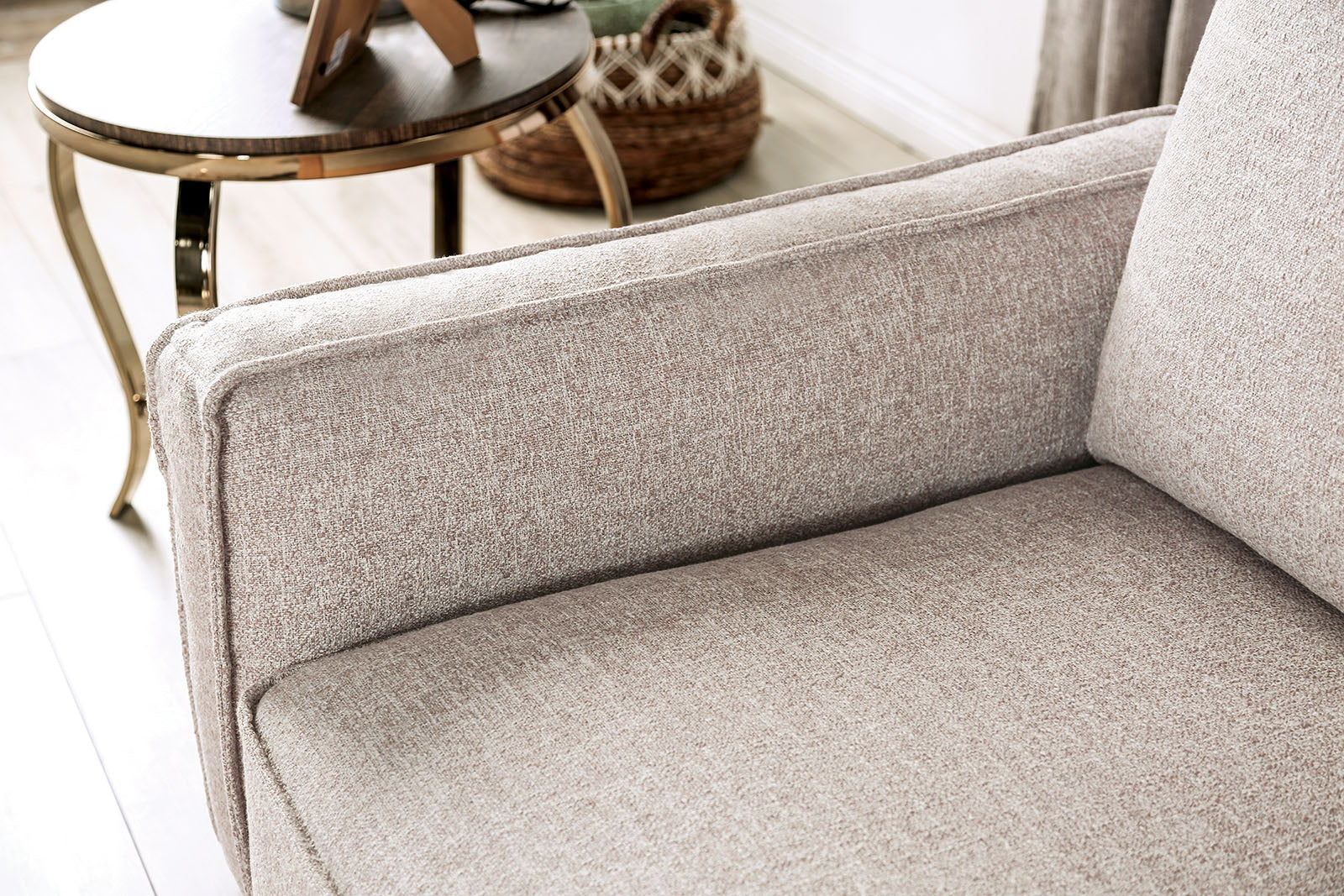 Harstad Light Brown/Natural Loveseat - Image 5