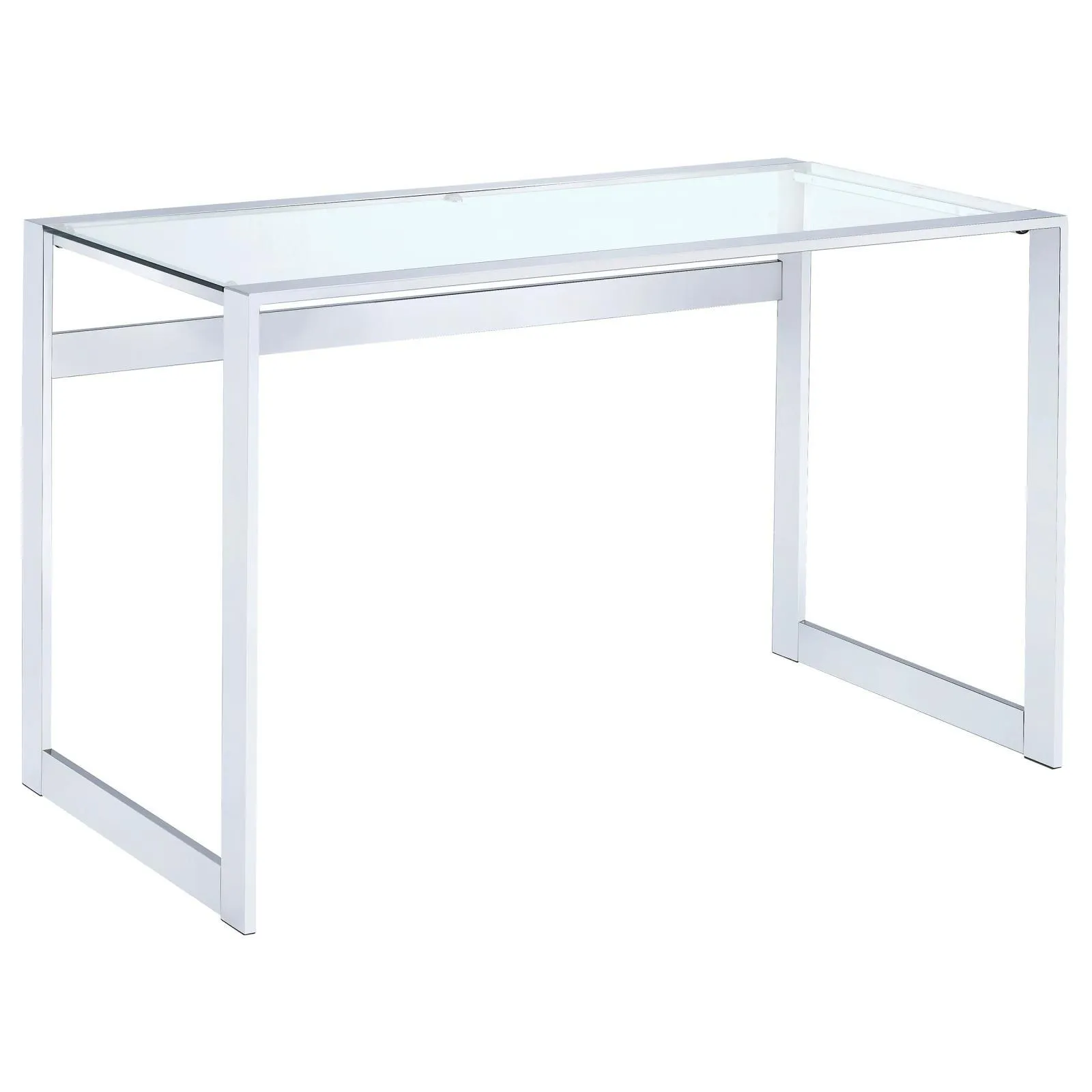 Hartford Chrome Glass Top Writing Desk - Image 3