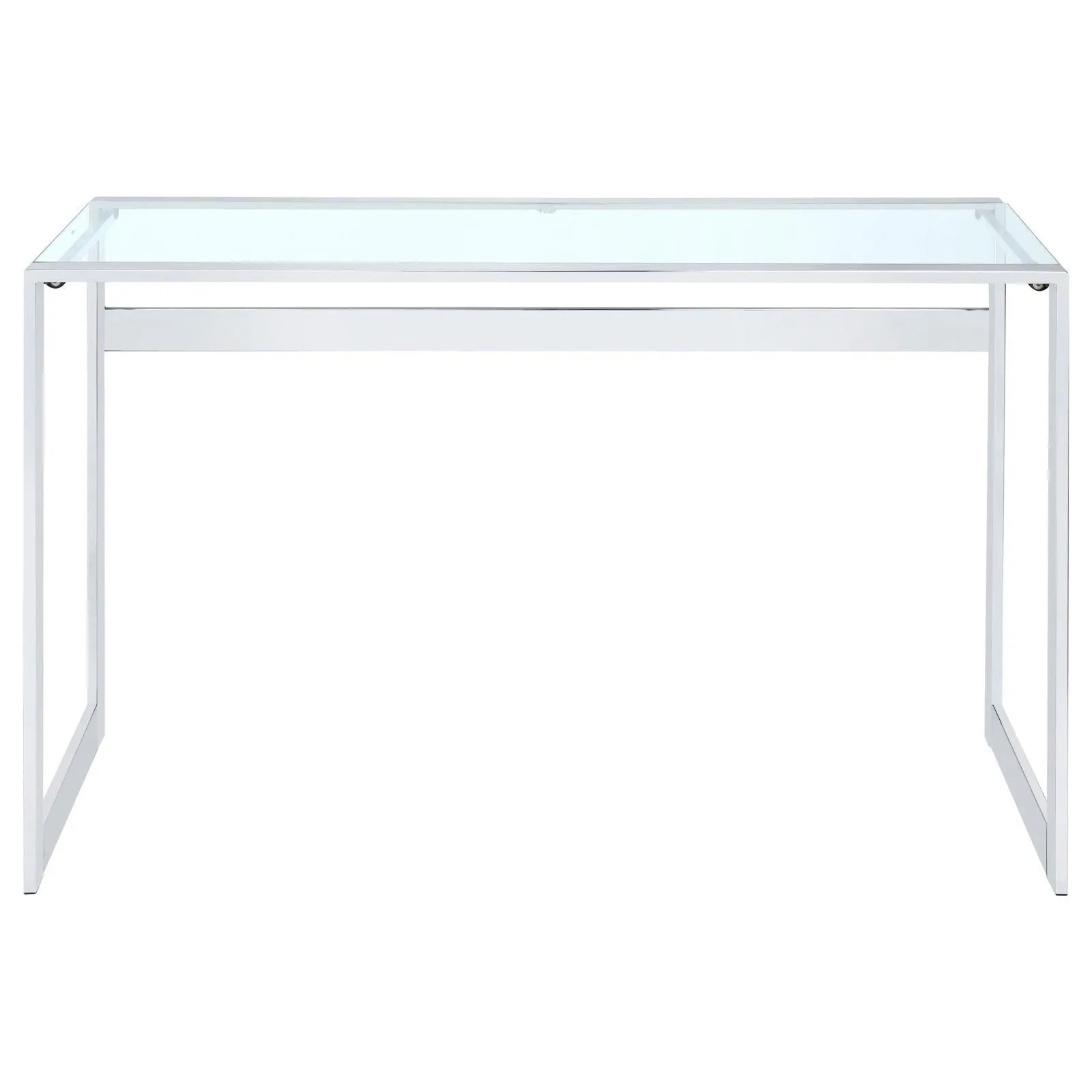 Hartford Chrome Glass Top Writing Desk - Image 4