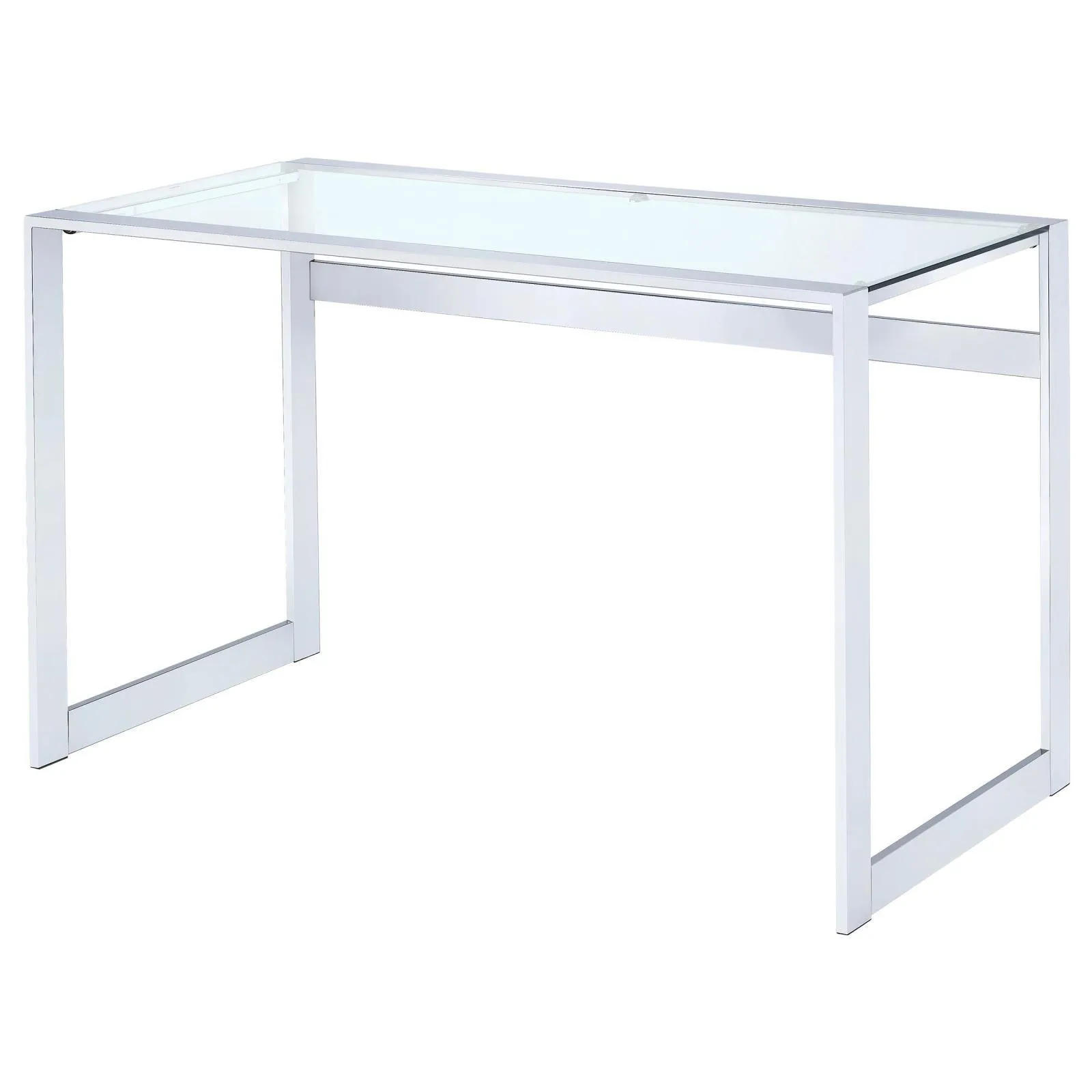 Hartford Chrome Glass Top Writing Desk - Image 5