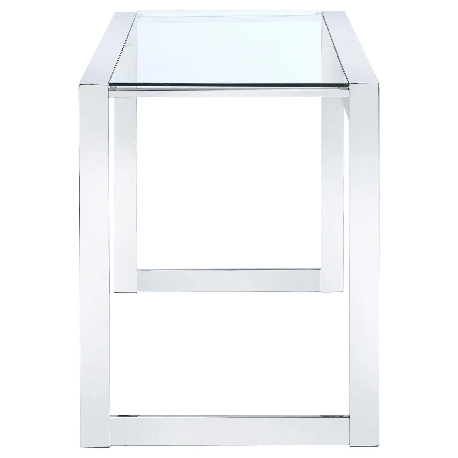 Hartford Chrome Glass Top Writing Desk - Image 6