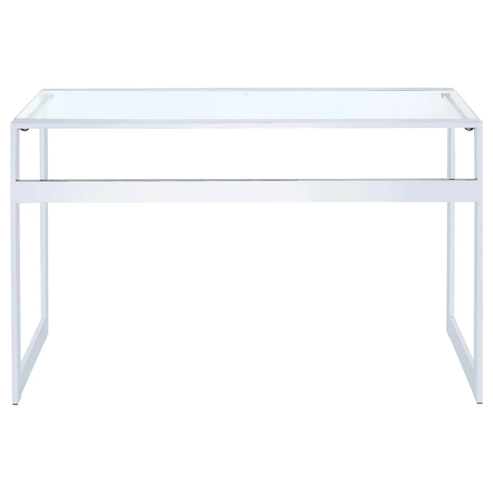 Hartford Chrome Glass Top Writing Desk - Image 7