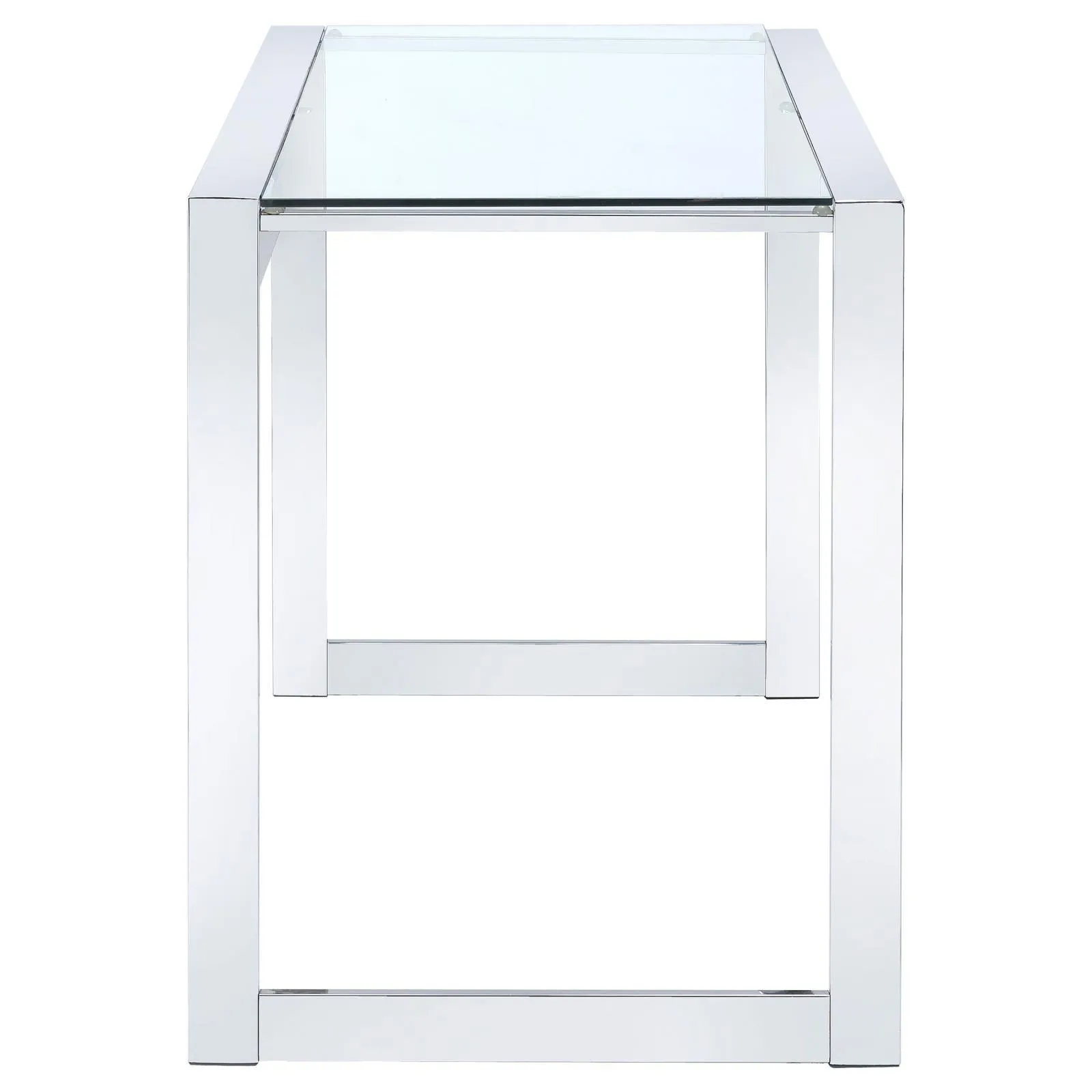 Hartford Chrome Glass Top Writing Desk - Image 9