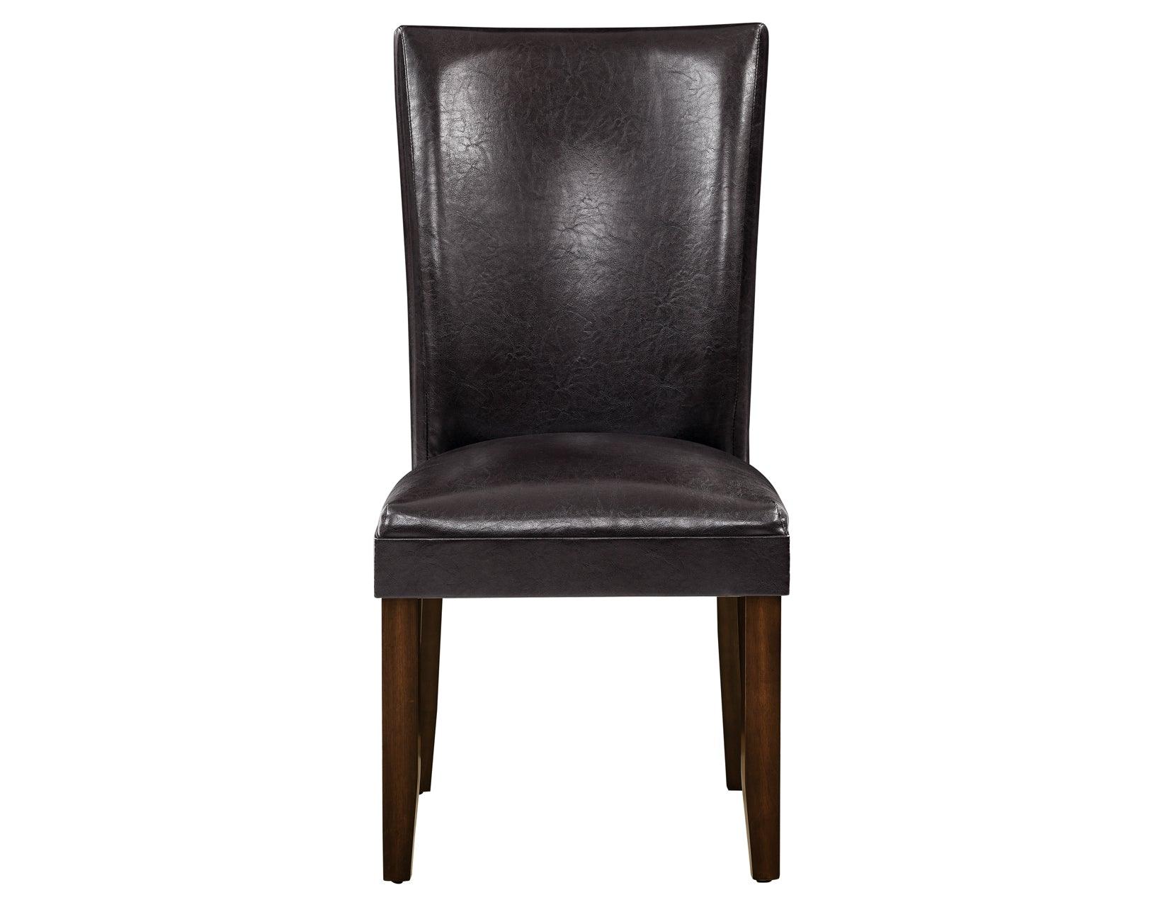 Hartford Vegan Leather Side Chair, Brown, Set of 2 - Image 3