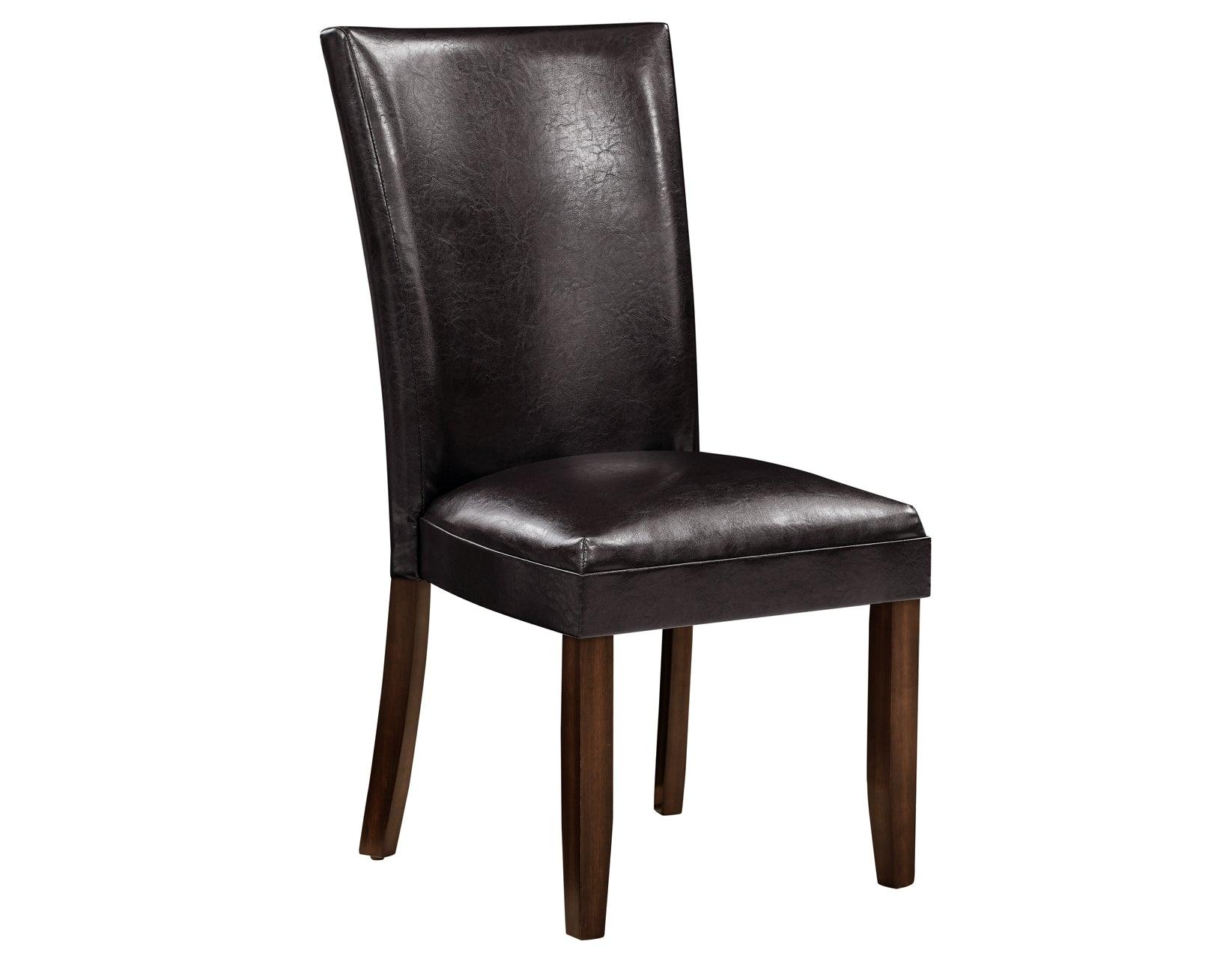 Hartford Vegan Leather Side Chair, Brown, Set of 2 - Image 4