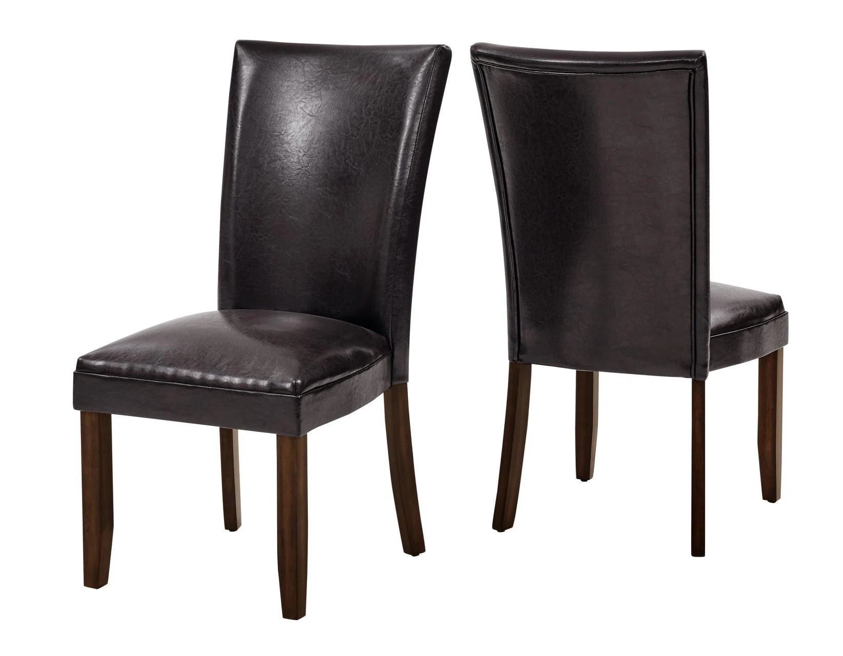 Hartford Vegan Leather Side Chair, Brown, Set of 2 - Image 7