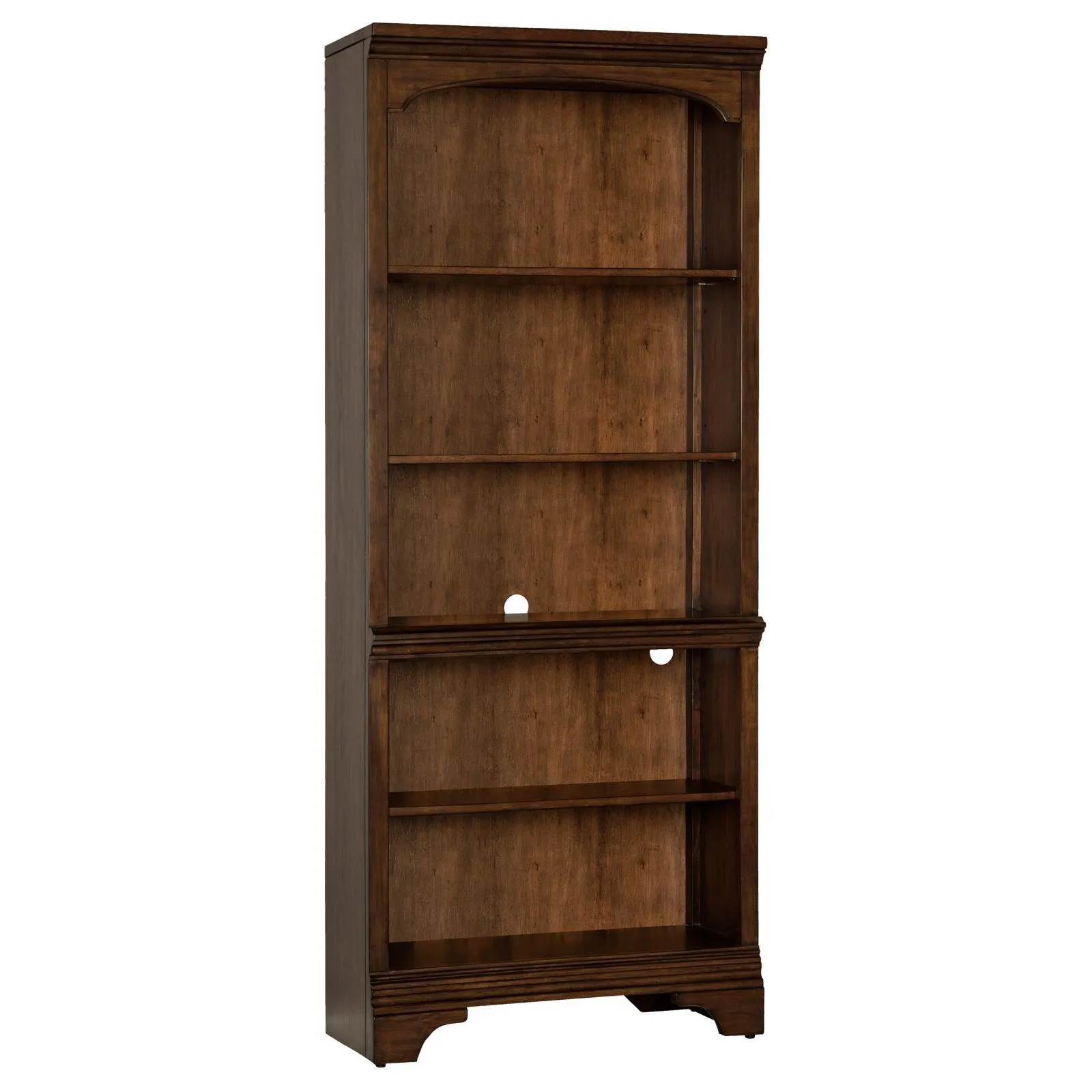 Hartshill Burnished Oak 5-Shelf Bookcase - Image 2