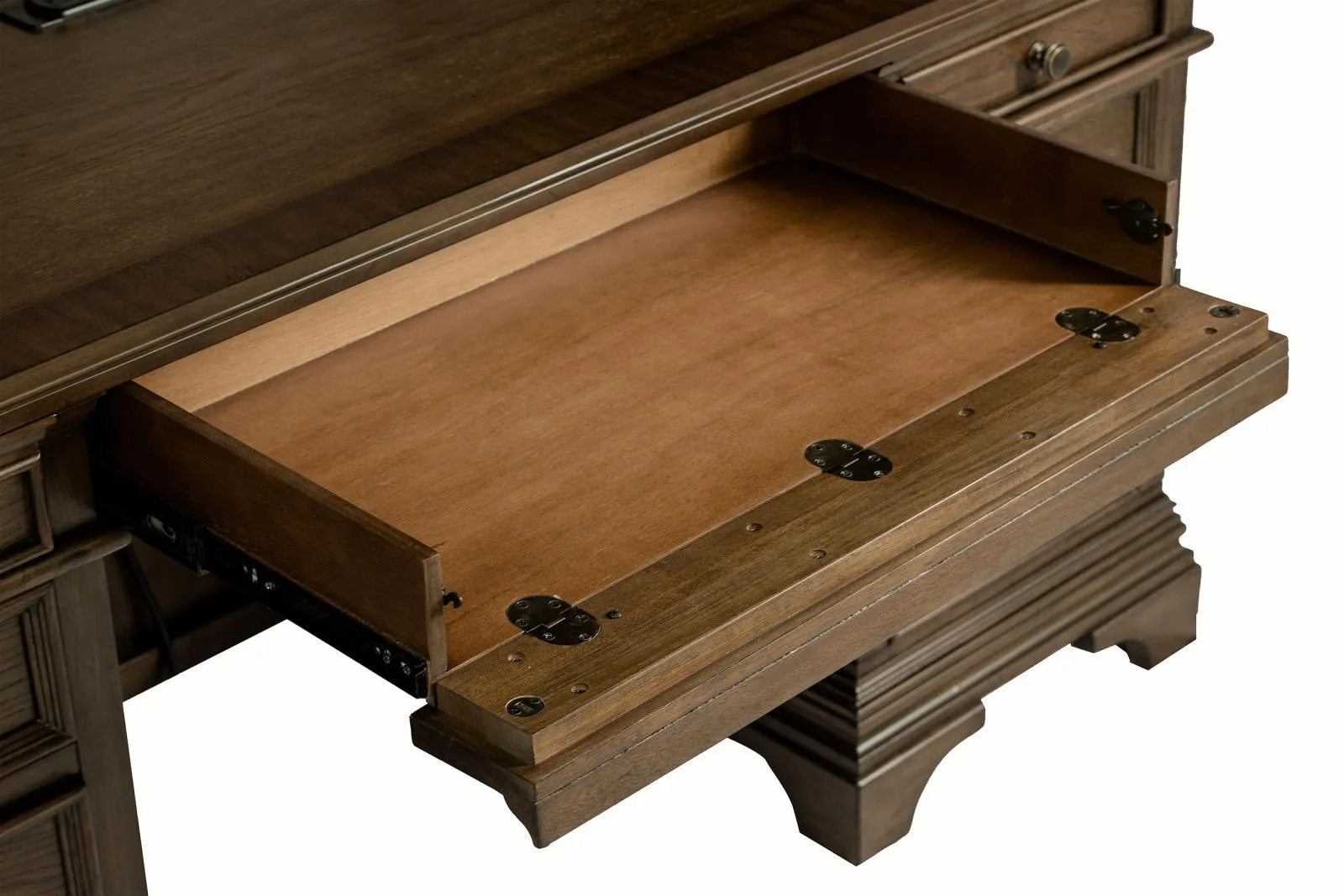 Hartshill Burnished Oak Credenza with Hutch - Image 8