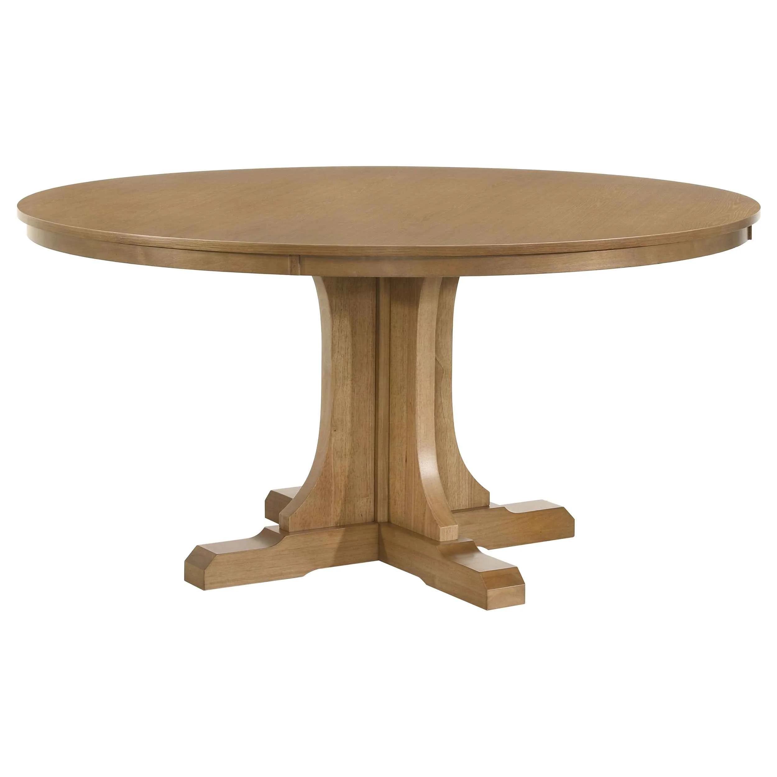 Hartville Natural Light Brown 7-Piece Round Dining Table Set - Image 3
