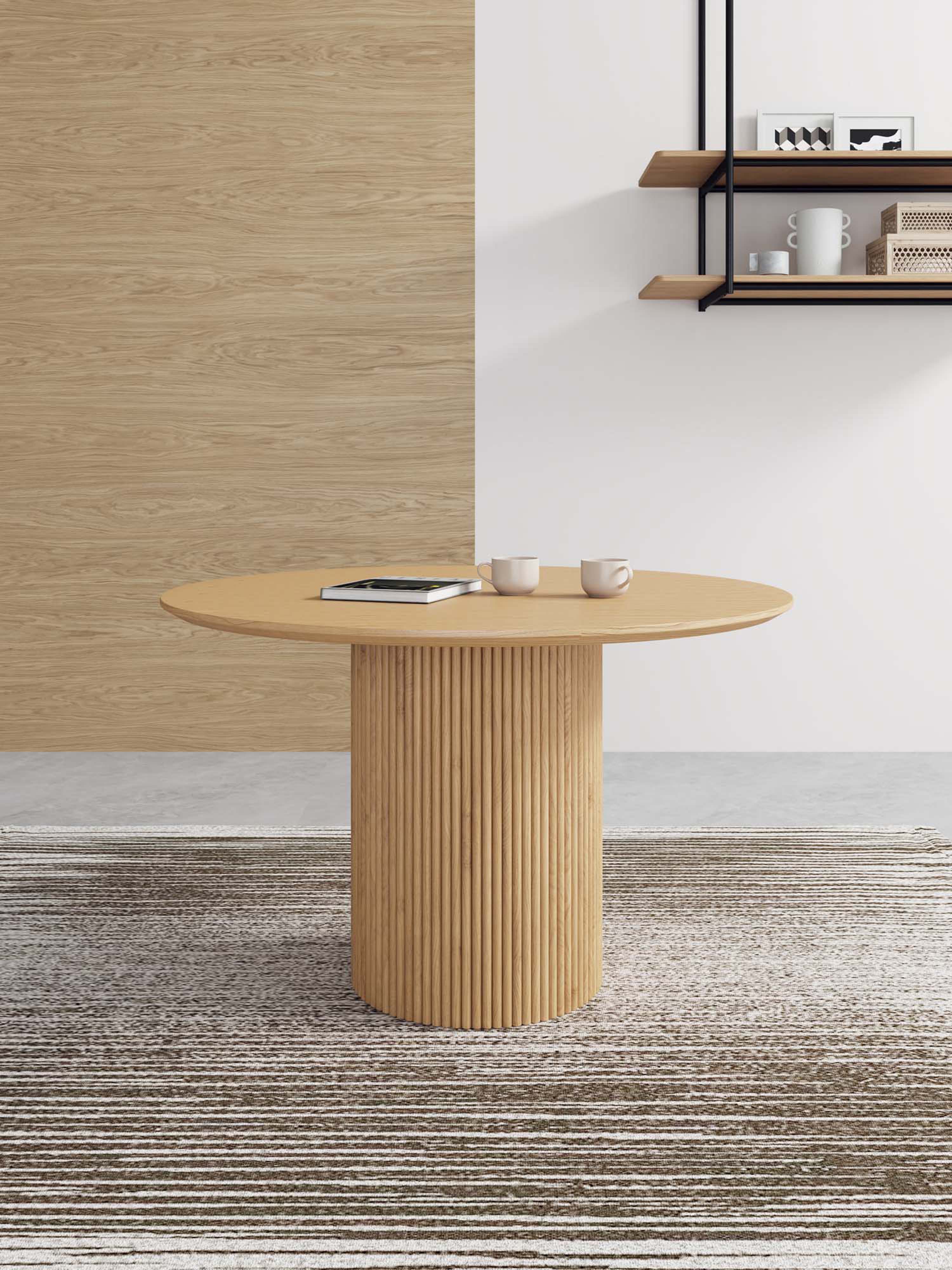 Hathaway 47.24 Round Dining Table in Nature - Image 2