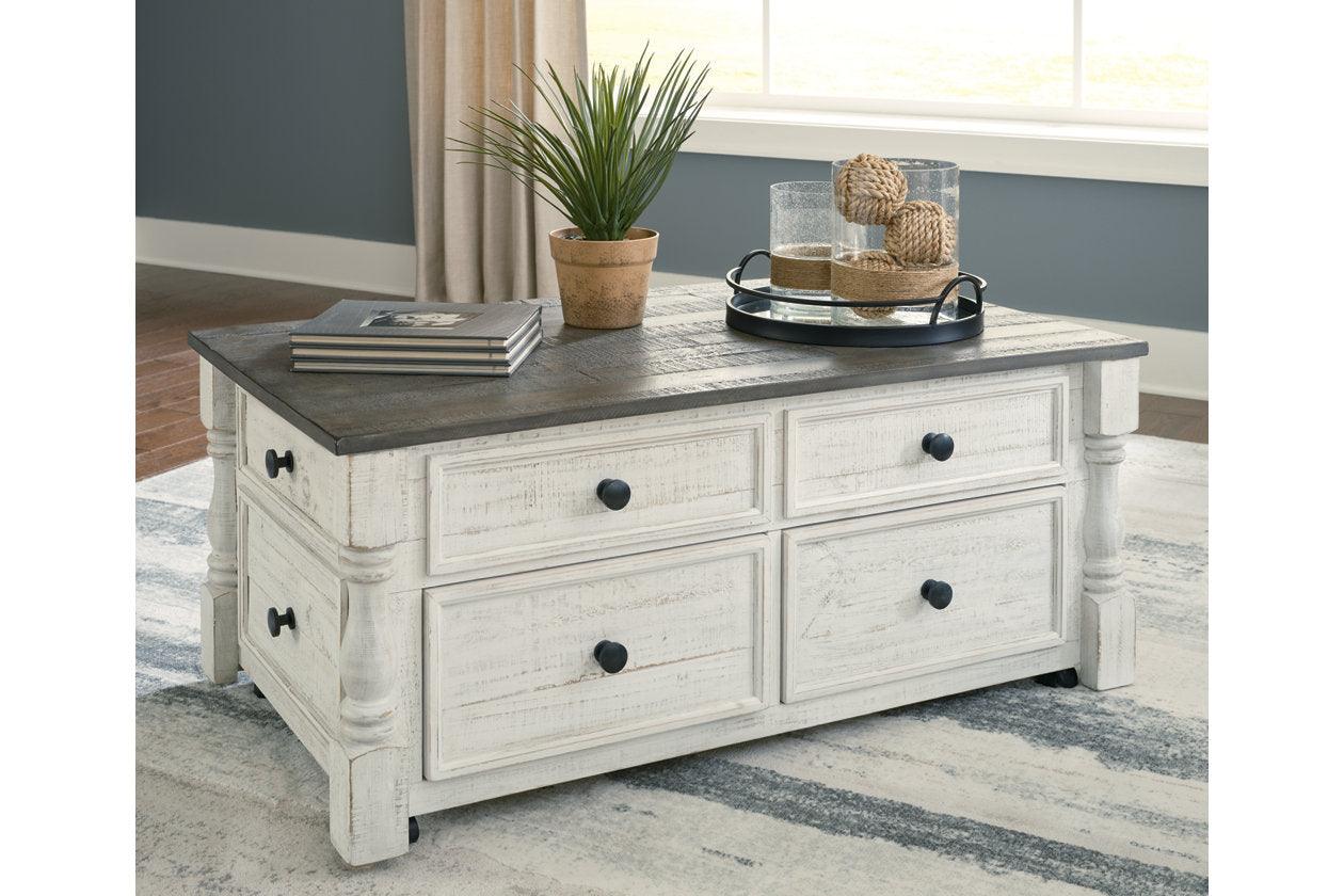 Havalance White/Gray Lift Top Coffee Table and 2 End Tables - Image 14