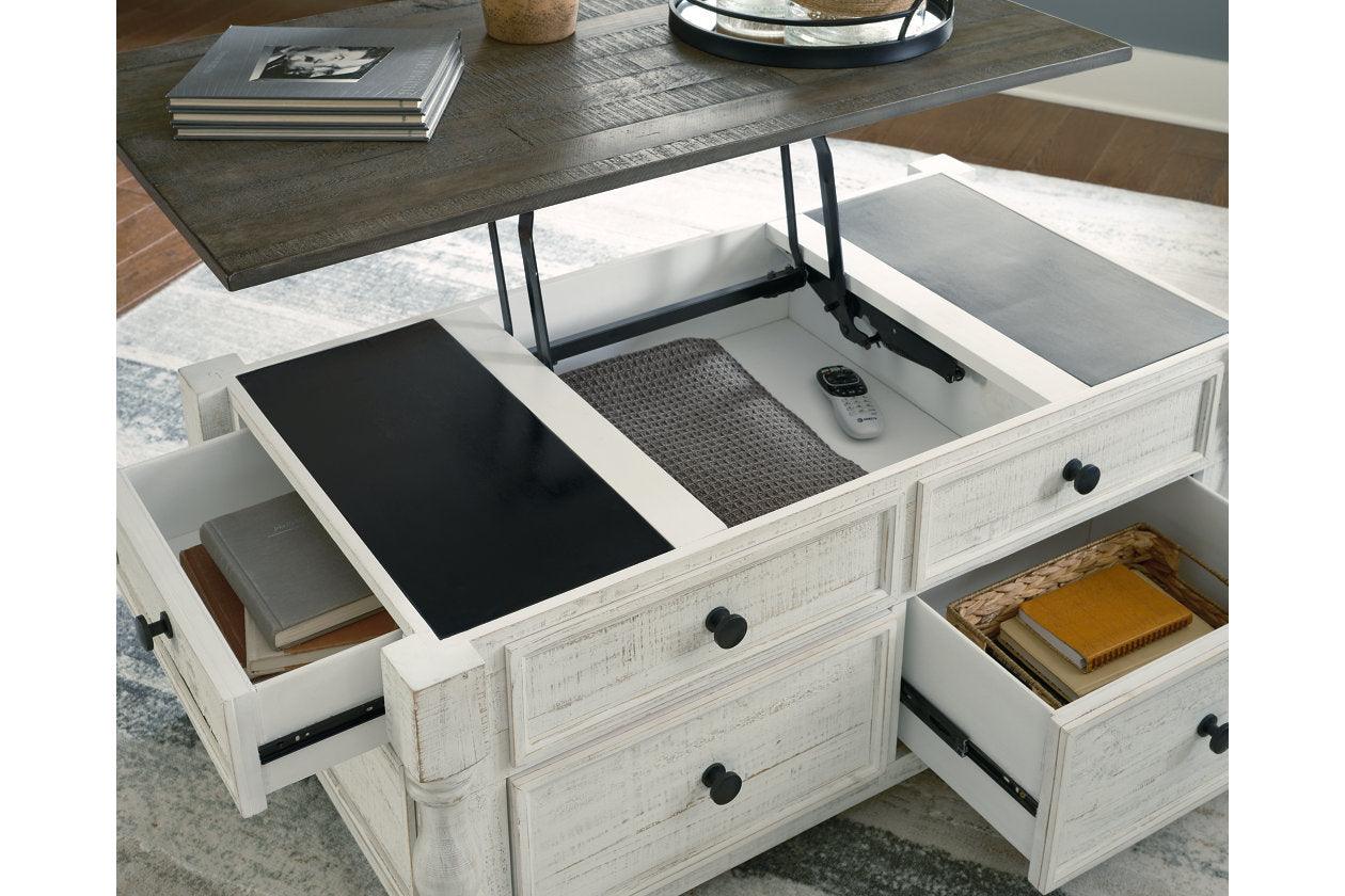 Havalance White/Gray Lift Top Coffee Table and 2 End Tables - Image 16
