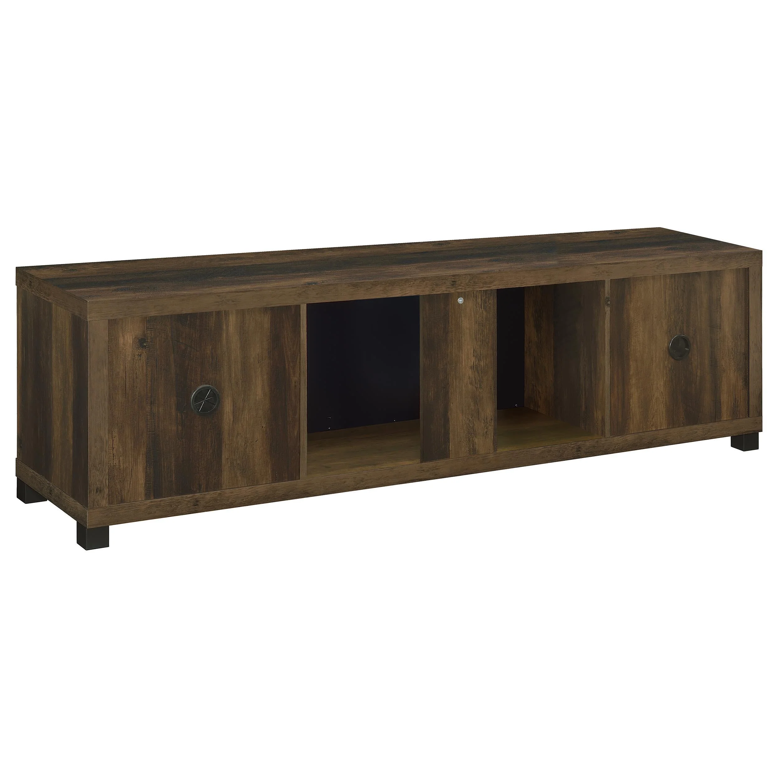 Havering Dark Pine 71-inch TV Stand Fireplace Media Console - Image 7