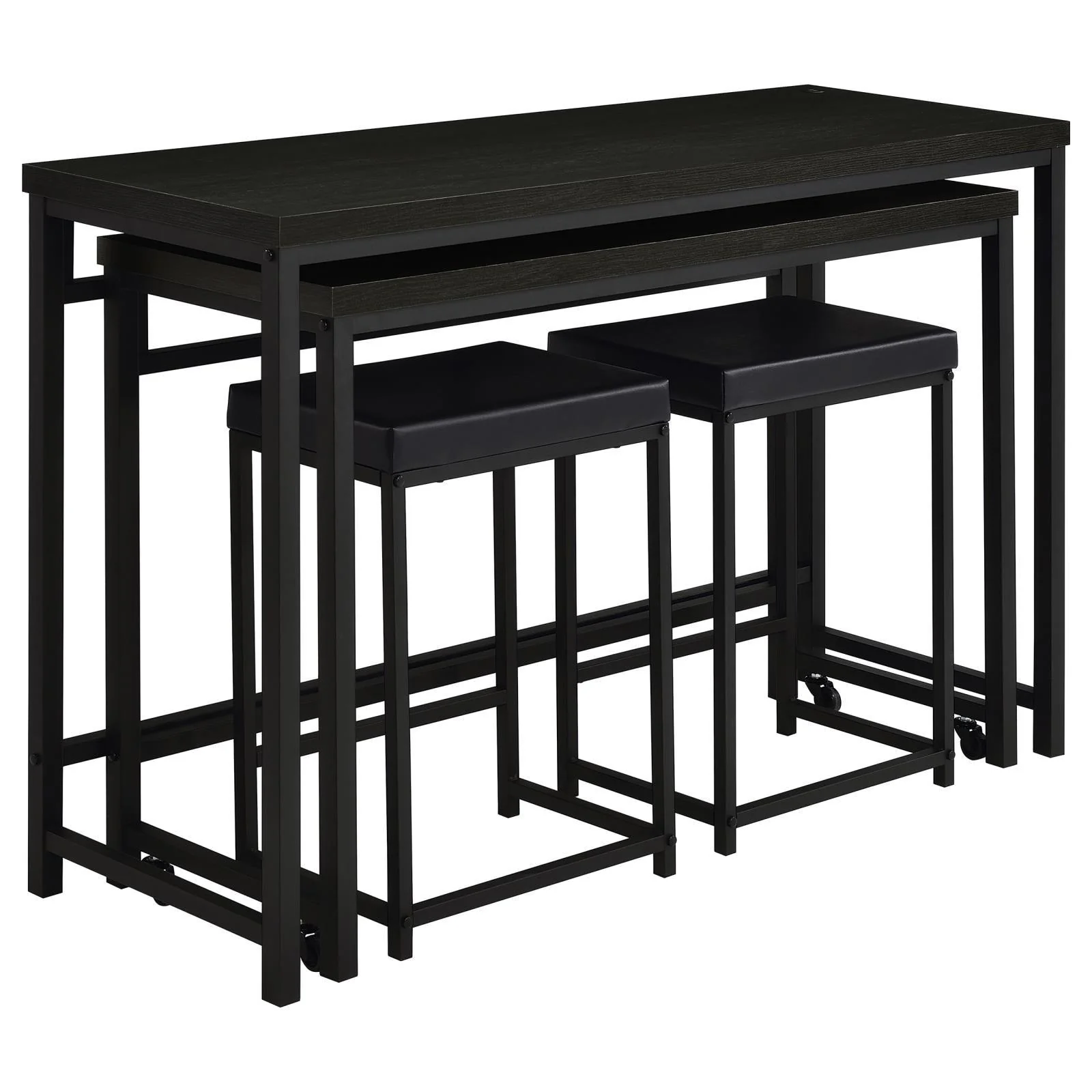 Hawes Black 4-Piece Multipurpose Counter Height Table Set - Image 25