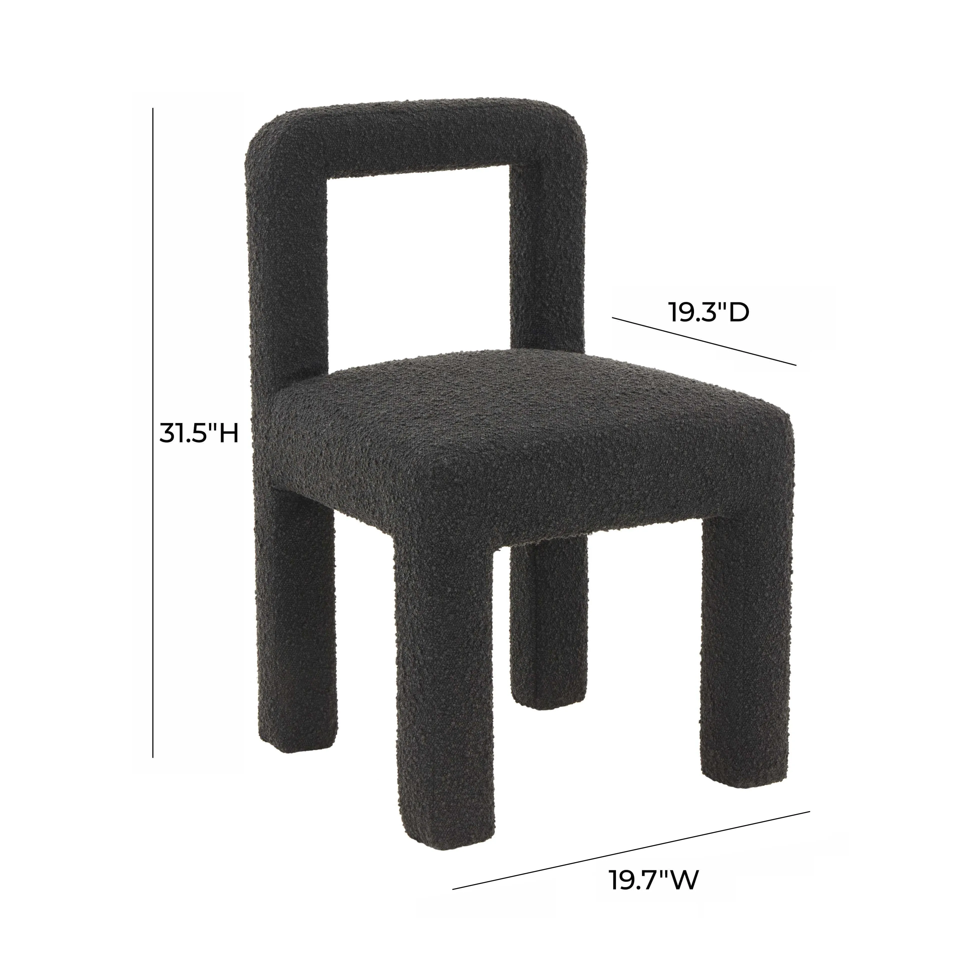 Hazel Boucle Dining Chair - Image 15