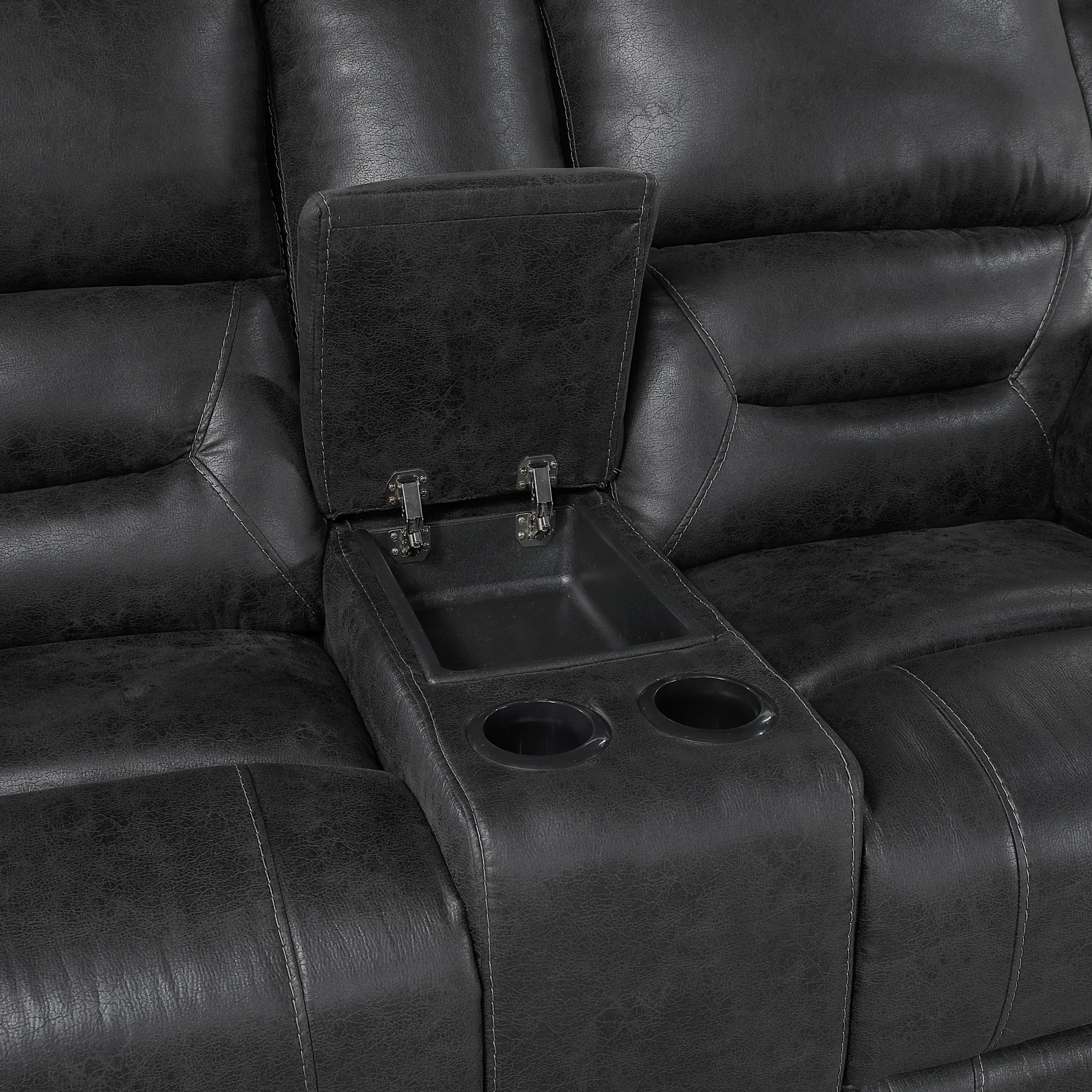 Hazen Black Reclining Living Room Set - Image 11