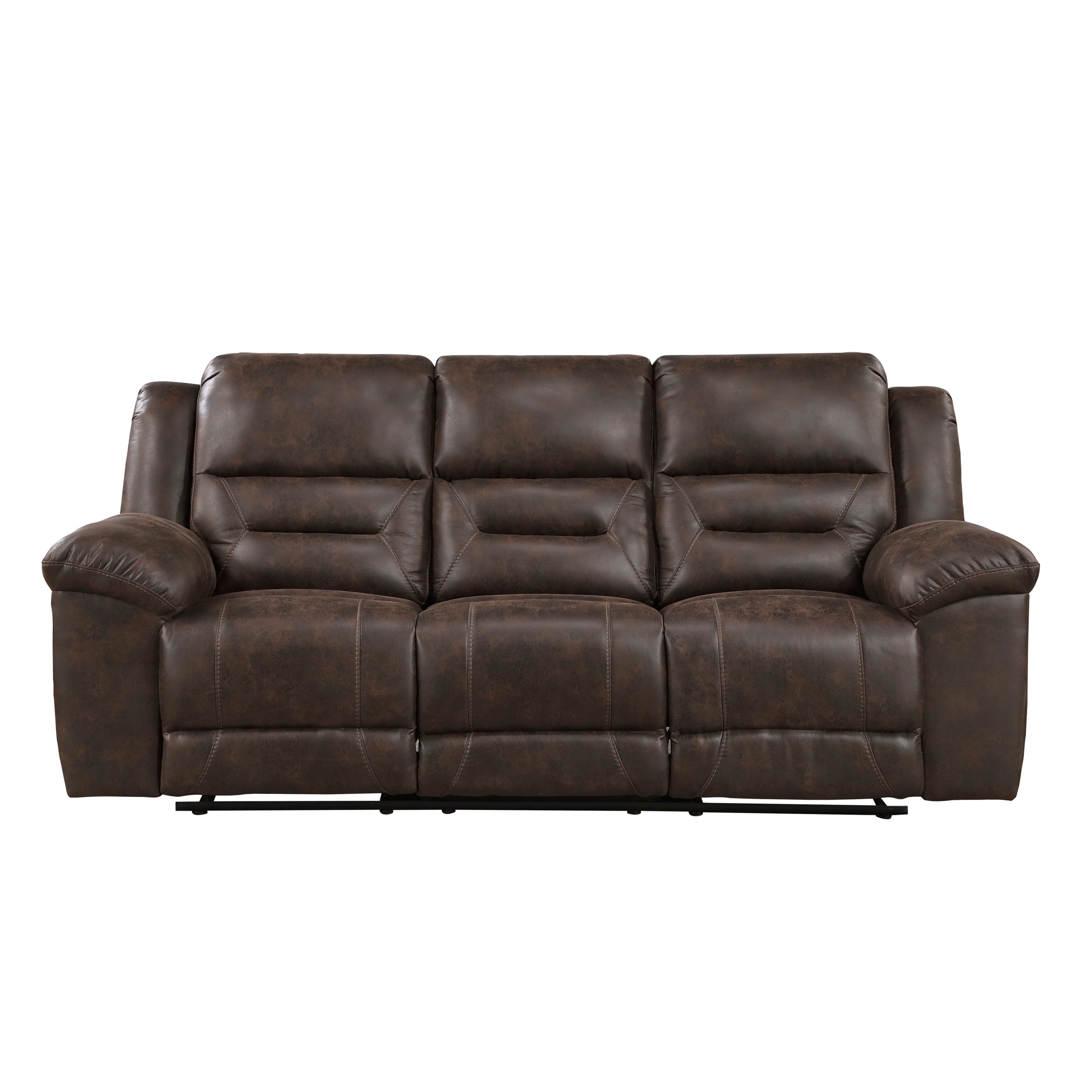 Hazen Dark Brown Reclining Living Room Set - Image 3