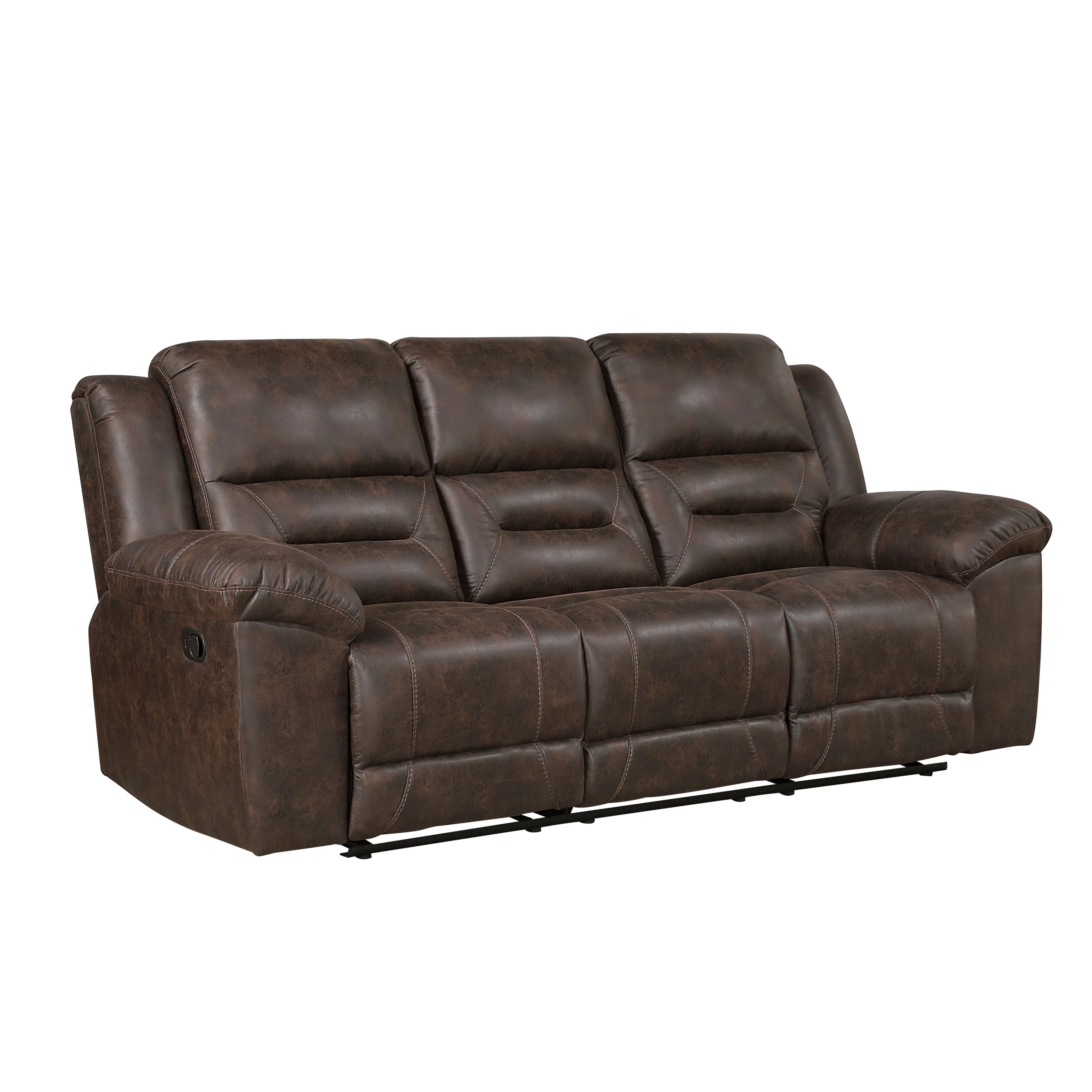 Hazen Dark Brown Reclining Living Room Set - Image 4