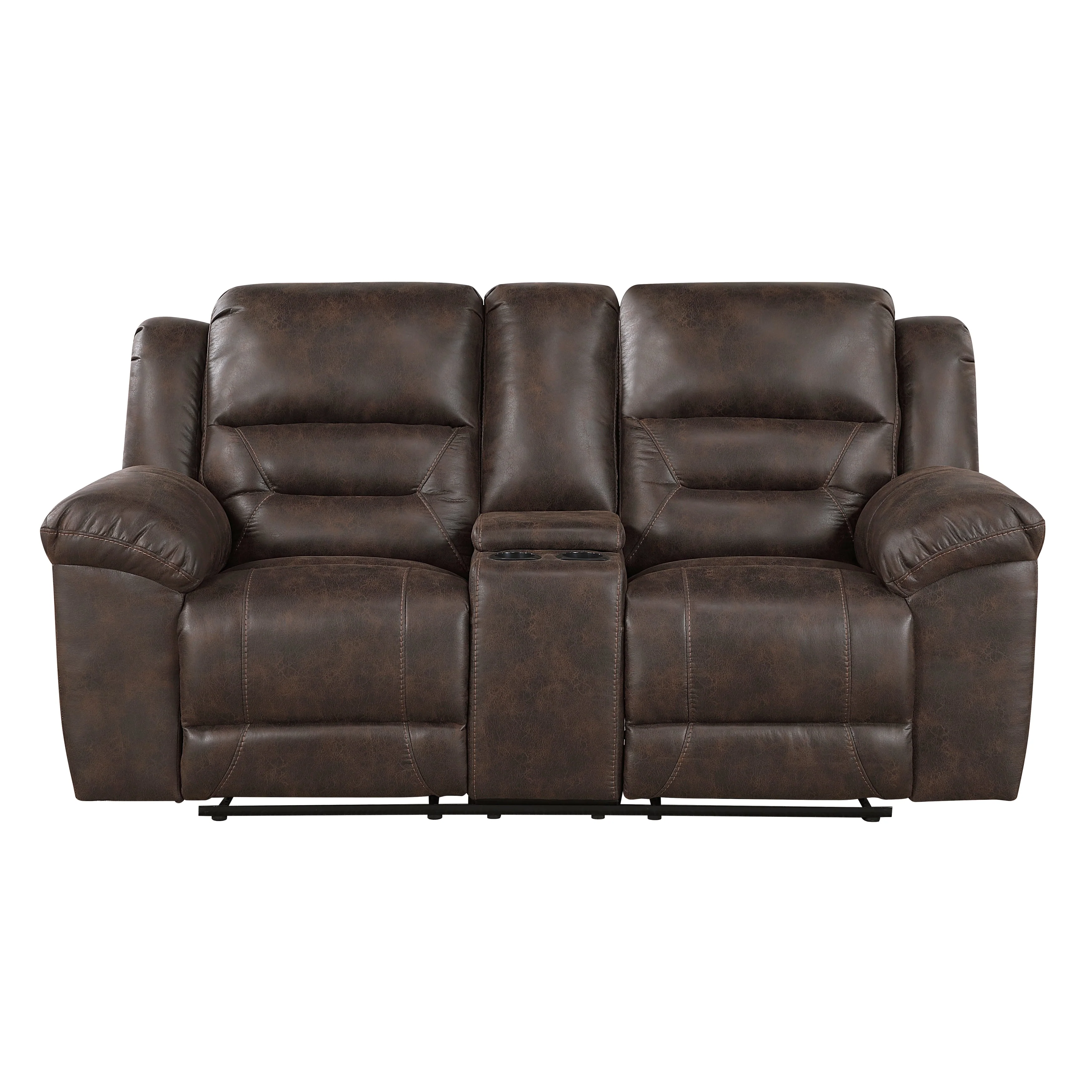 Hazen Dark Brown Reclining Living Room Set - Image 7